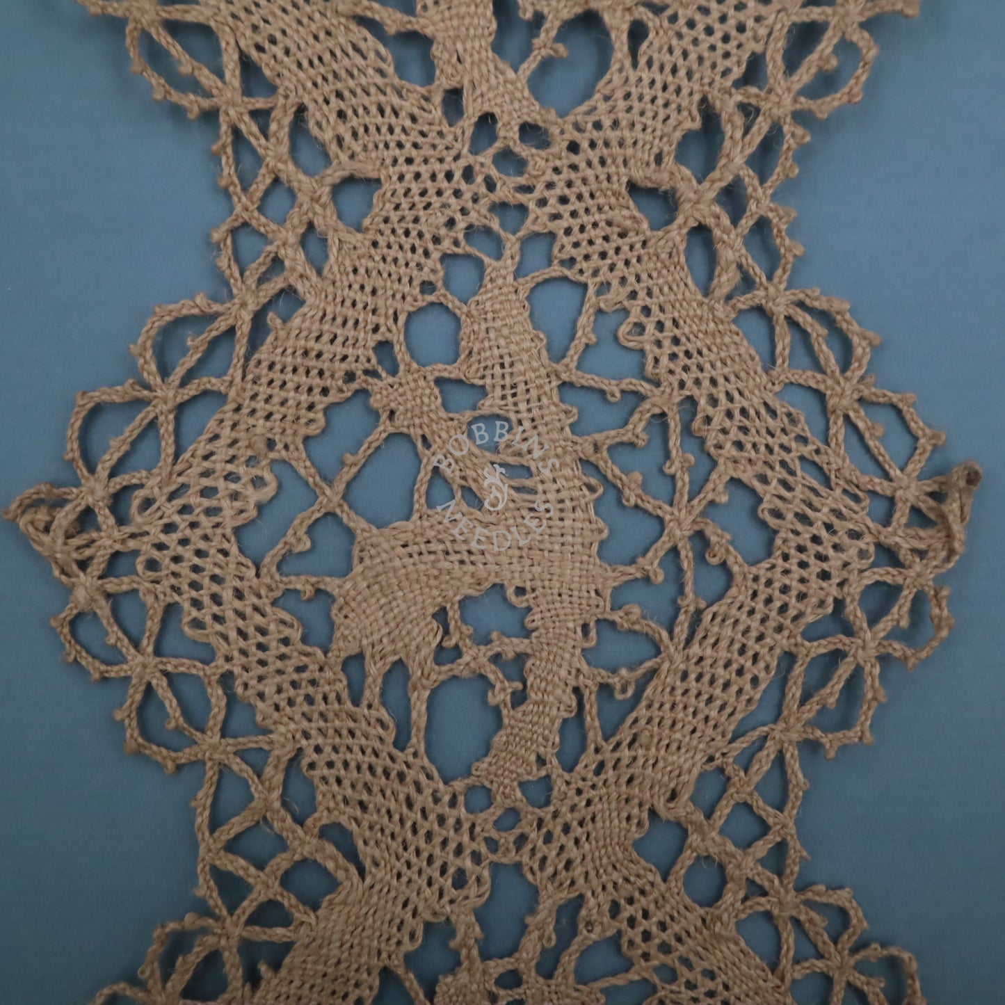 Set of 3 Antique French Handmade Linen Lace Panels