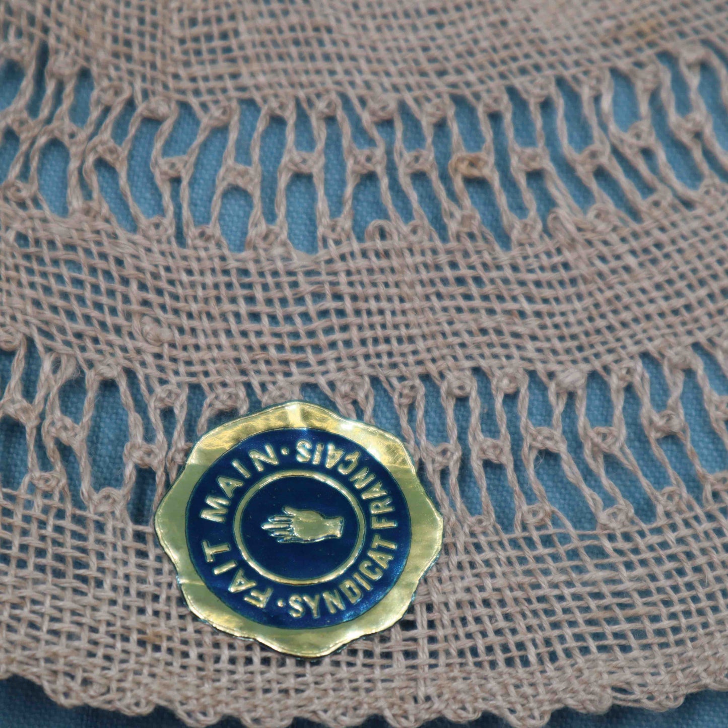 French Oval Doily Lace Handmade in Linen - Bobbins&Needles