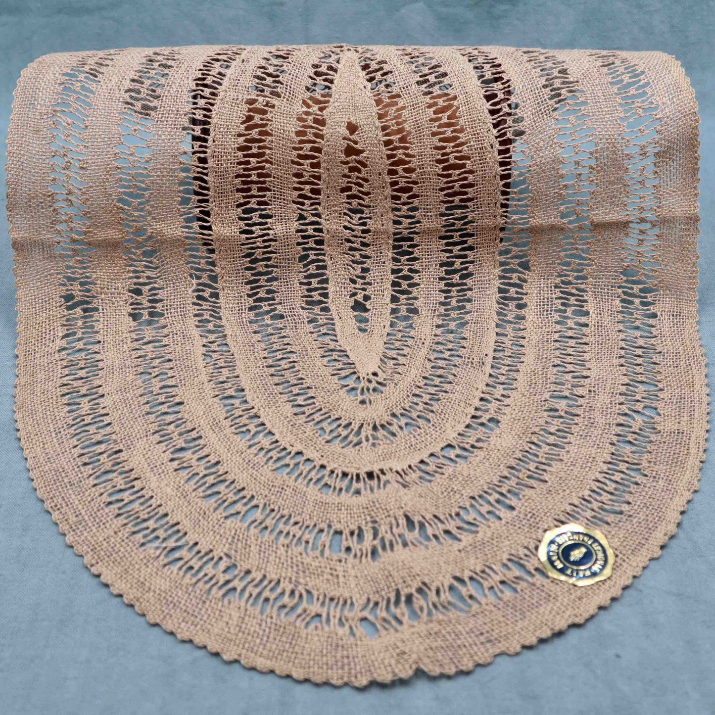 French Oval Doily Lace Handmade in Linen - Bobbins&Needles