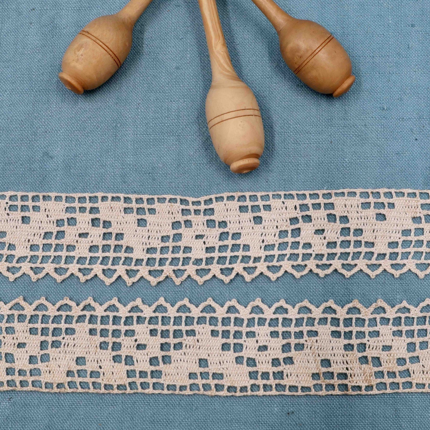 4.75 m Cotton Bobbin Lace Trim - Bobbins&Needles