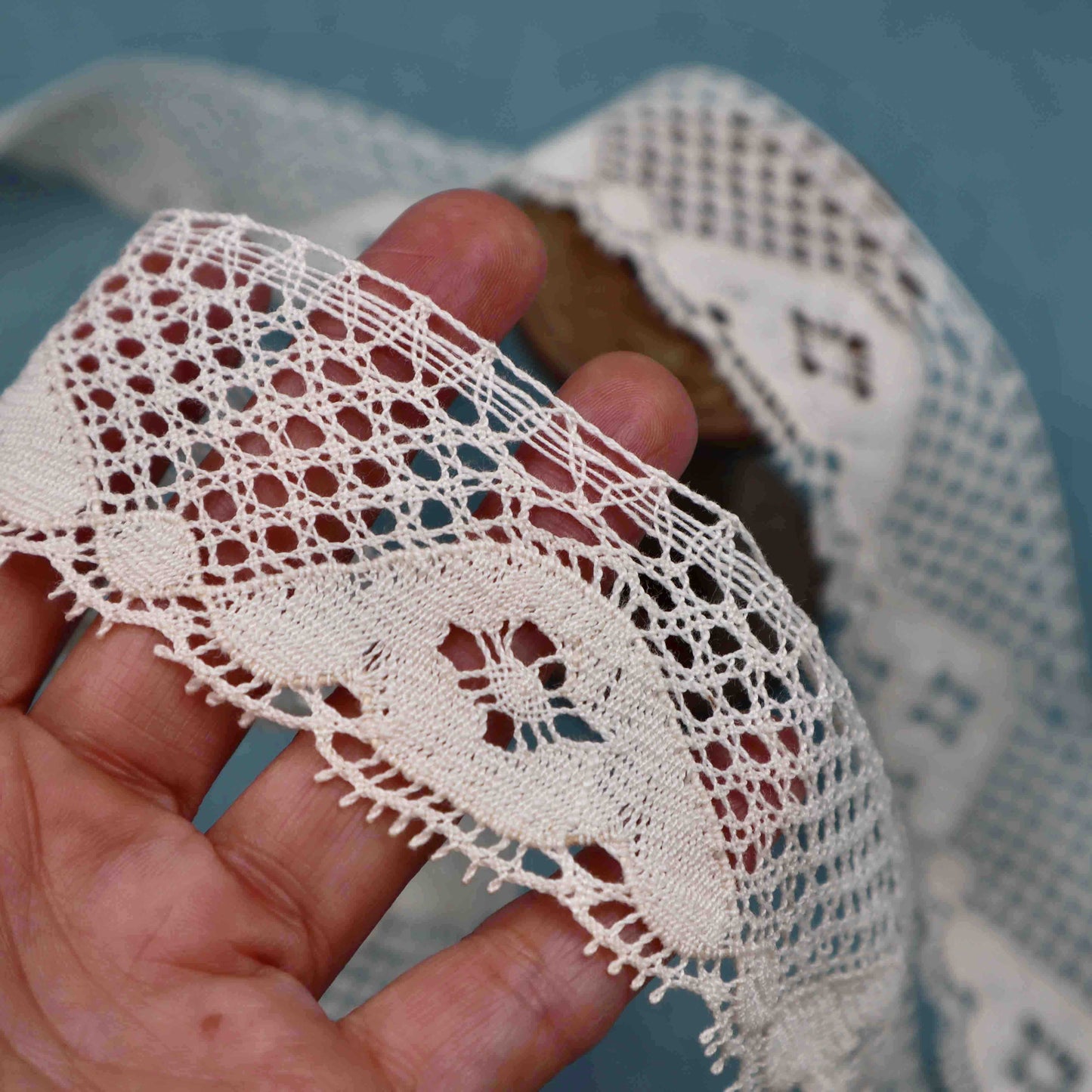 Cotton Bobbin Lace Trim - Bobbins&Needles