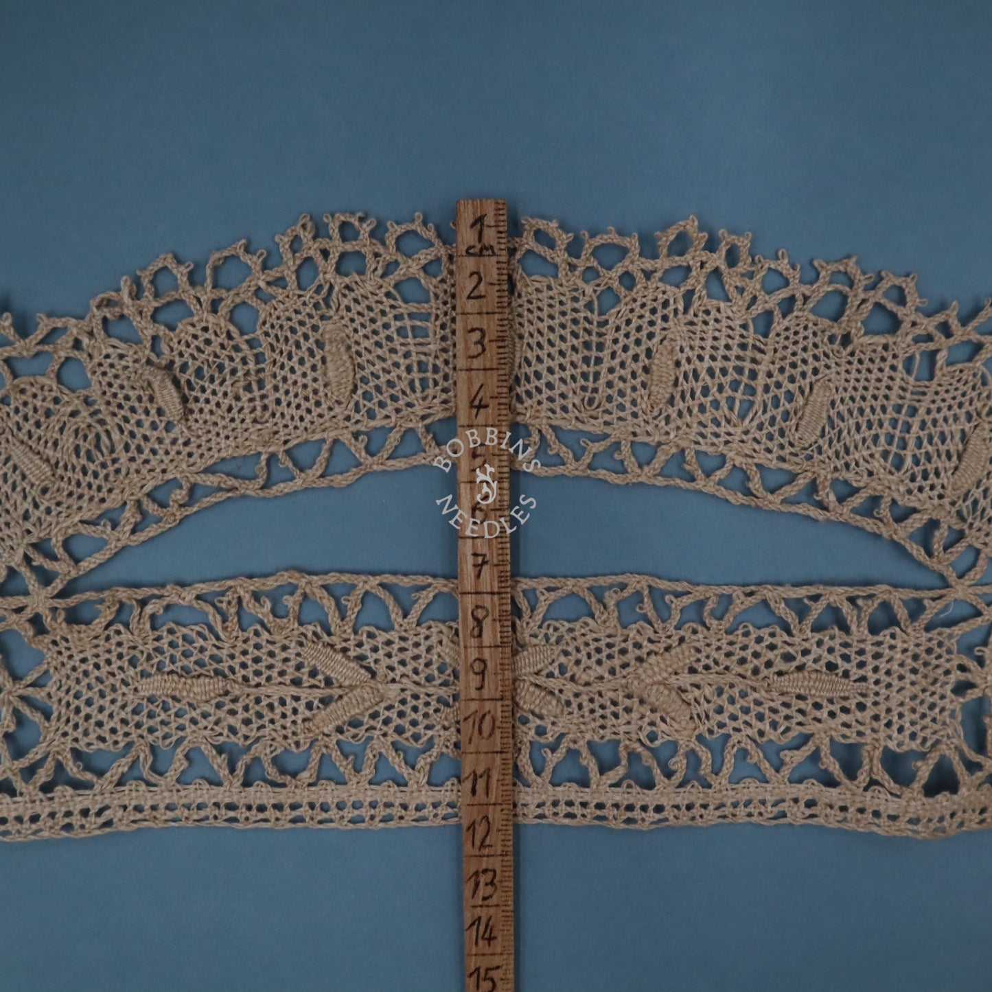 Antique French Linen Bobbin Lace Border – Tablecloth Edging – Handmade Lace - Bobbins&Needles