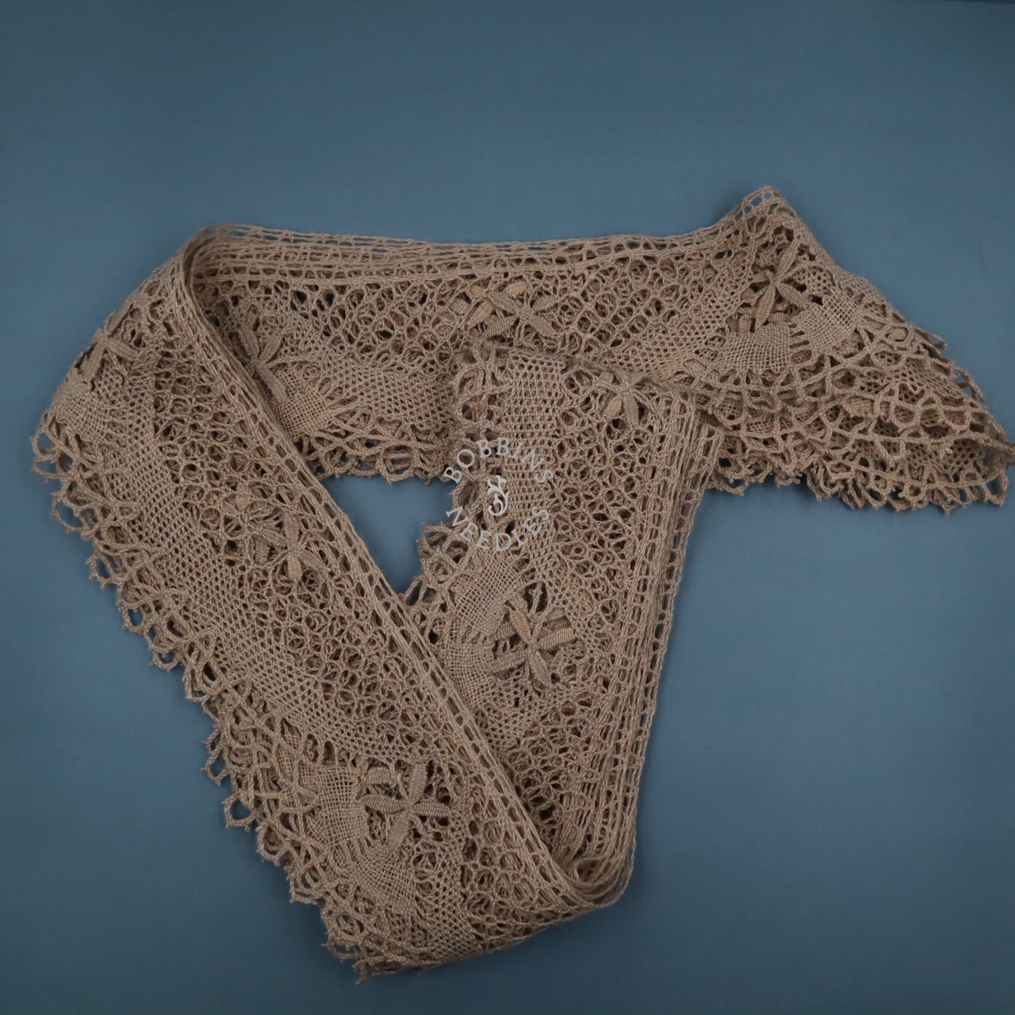 Antique French Linen Bobbin Lace Border – Tablecloth Edging – Handmade Lace - Bobbins&Needles
