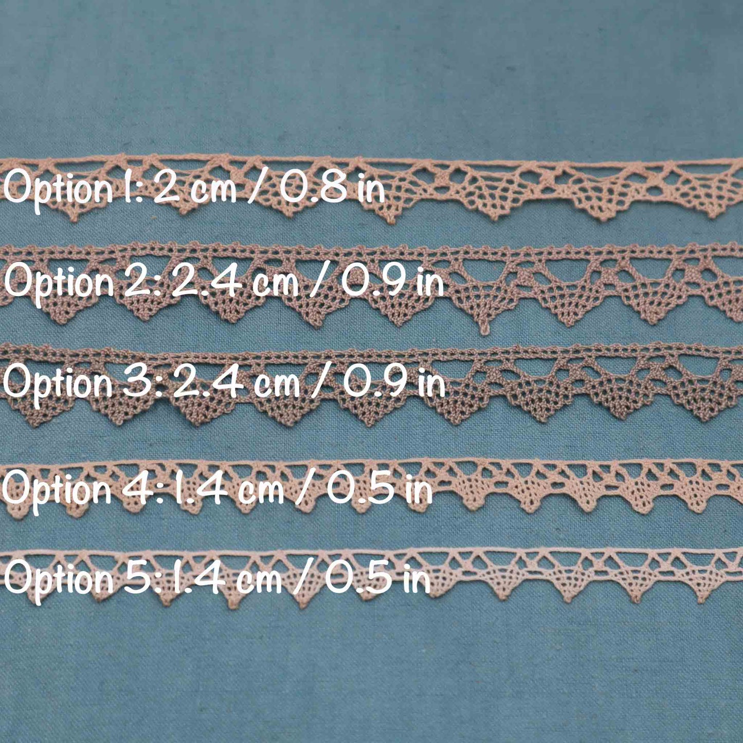Cotton Bobbin Lace Trim - Bobbins&Needles