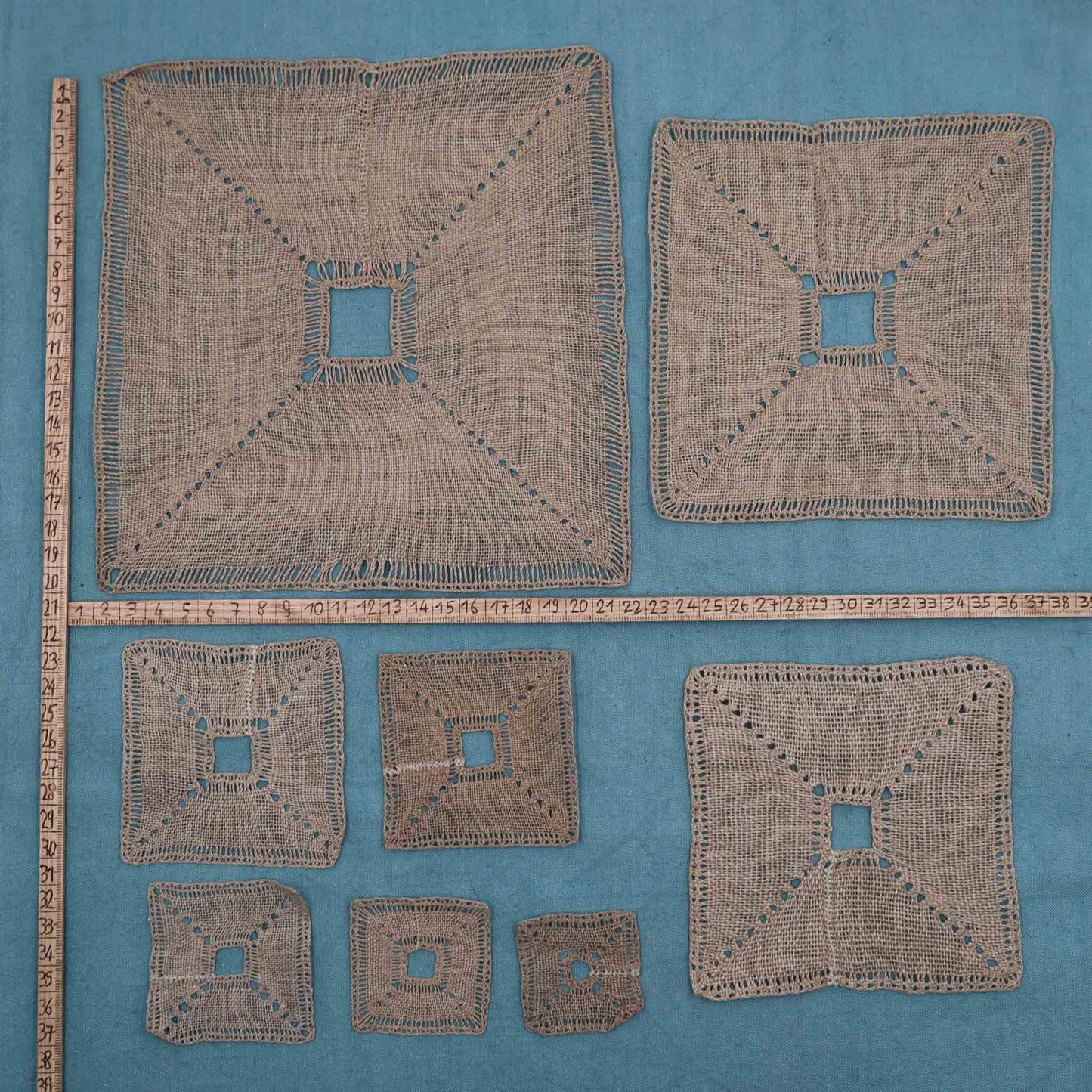 Insert Handmade Linen Lace - Bobbins&Needles