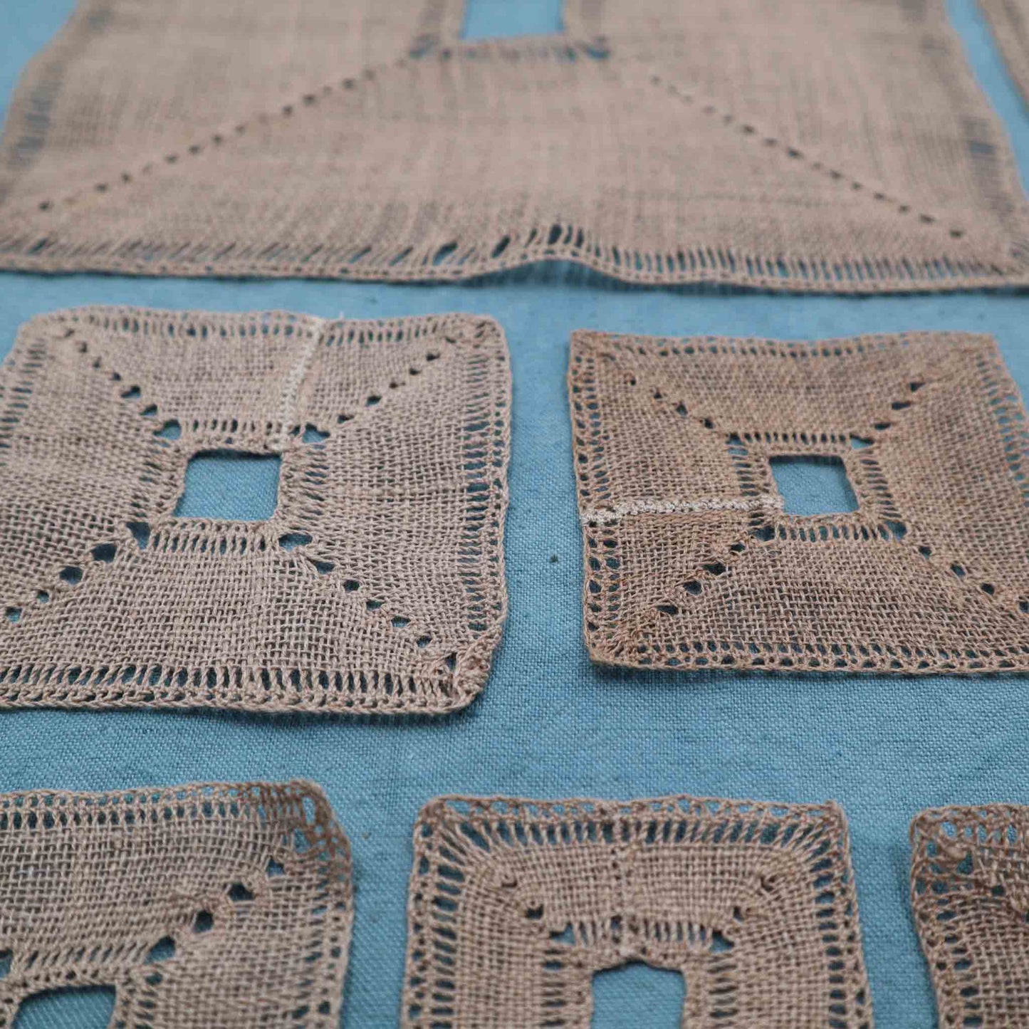Insert Handmade Linen Lace - Bobbins&Needles
