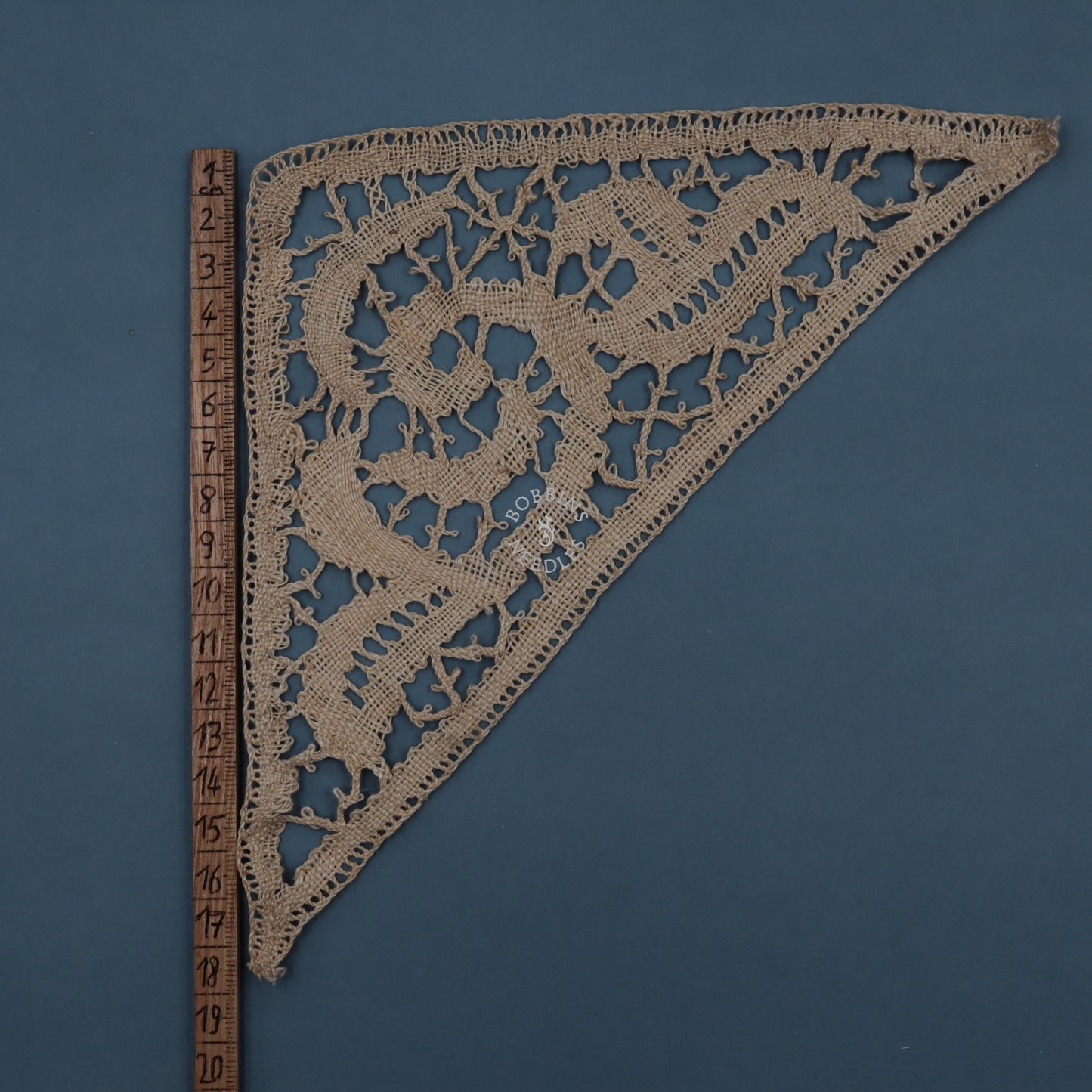 Set of 12 Handmade Corner Lace Triangles – Ornamental Design