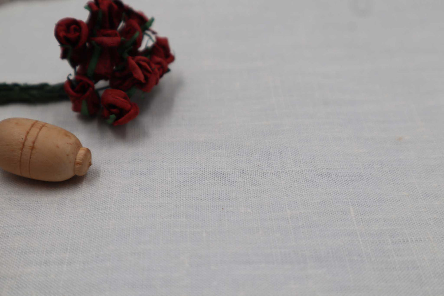 Linen Doily with Handmade Bobbin Lace Edges - Bobbins&Needles