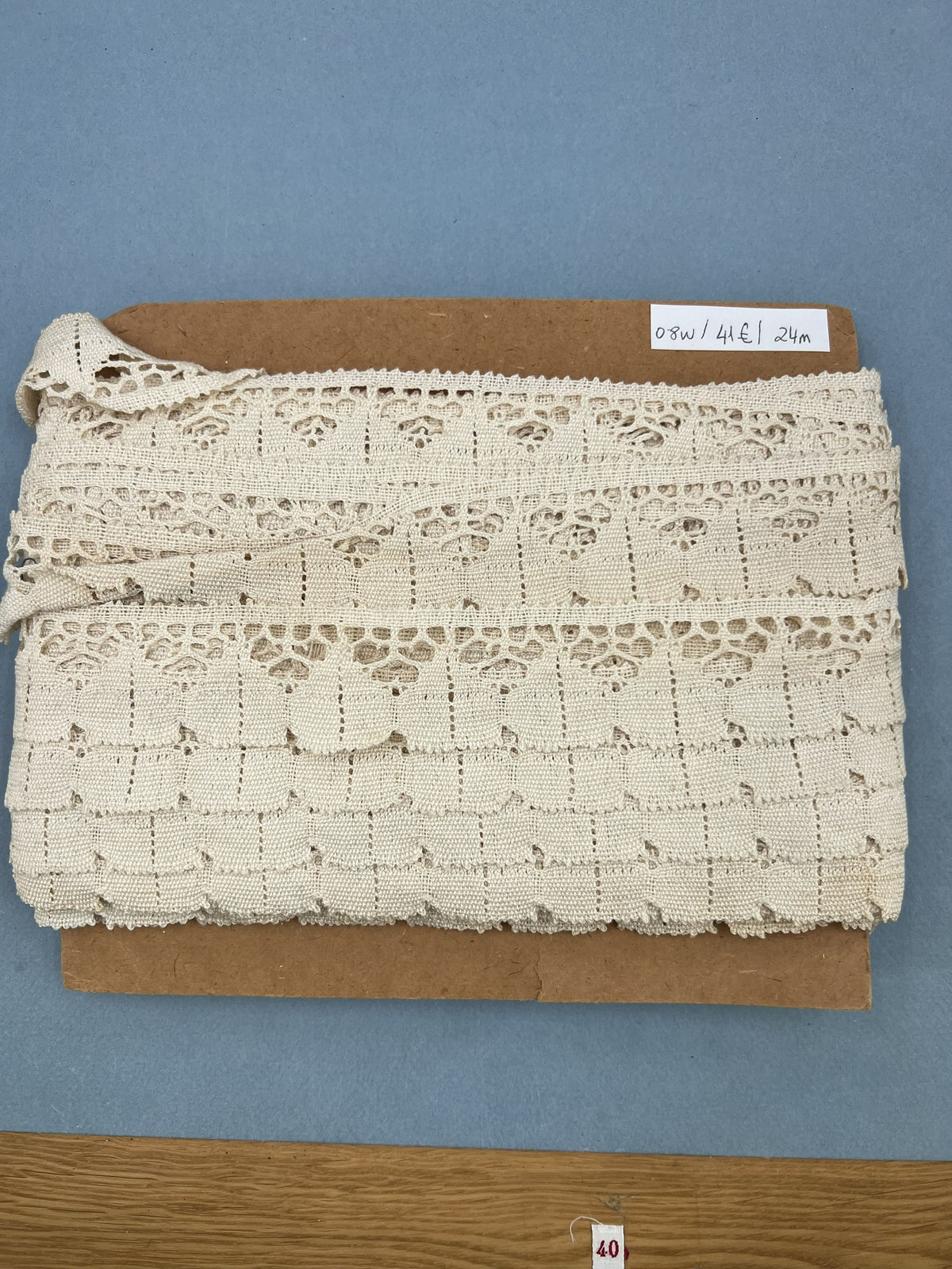 Wholesale Vintage French Lace Trim – 24m – Le Puy-en-Velay Cotton Lace