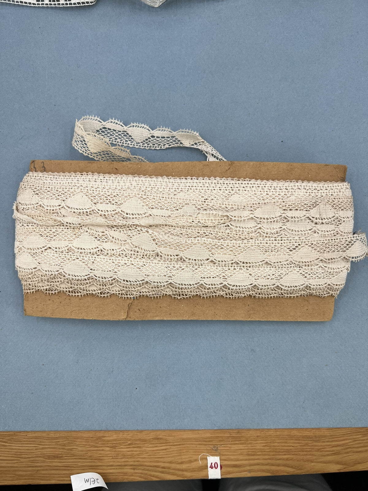 Wholesale Vintage French Lace Trim – 33m – Le Puy-en-Velay Cotton Lace
