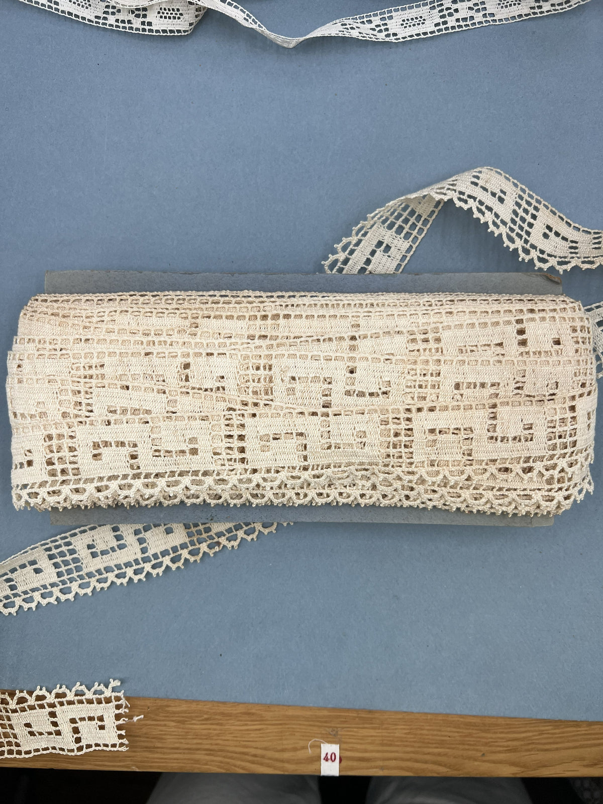 Wholesale Vintage French Lace Trim – 21m – Le Puy-en-Velay Cotton Lace