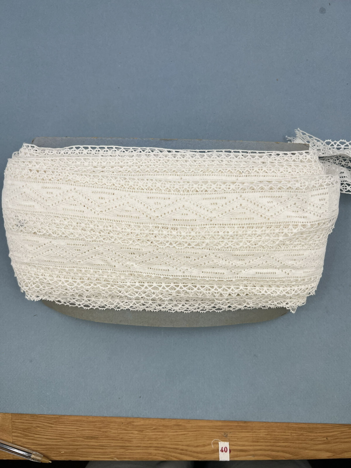 Wholesale Vintage French Lace Trim – 37m – Le Puy-en-Velay Cotton Lace