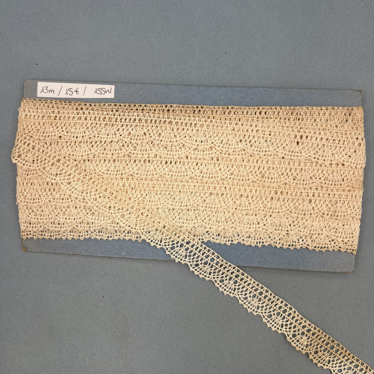 Wholesale Vintage French Lace Trim – 13m – Le Puy-en-Velay Cotton Lace