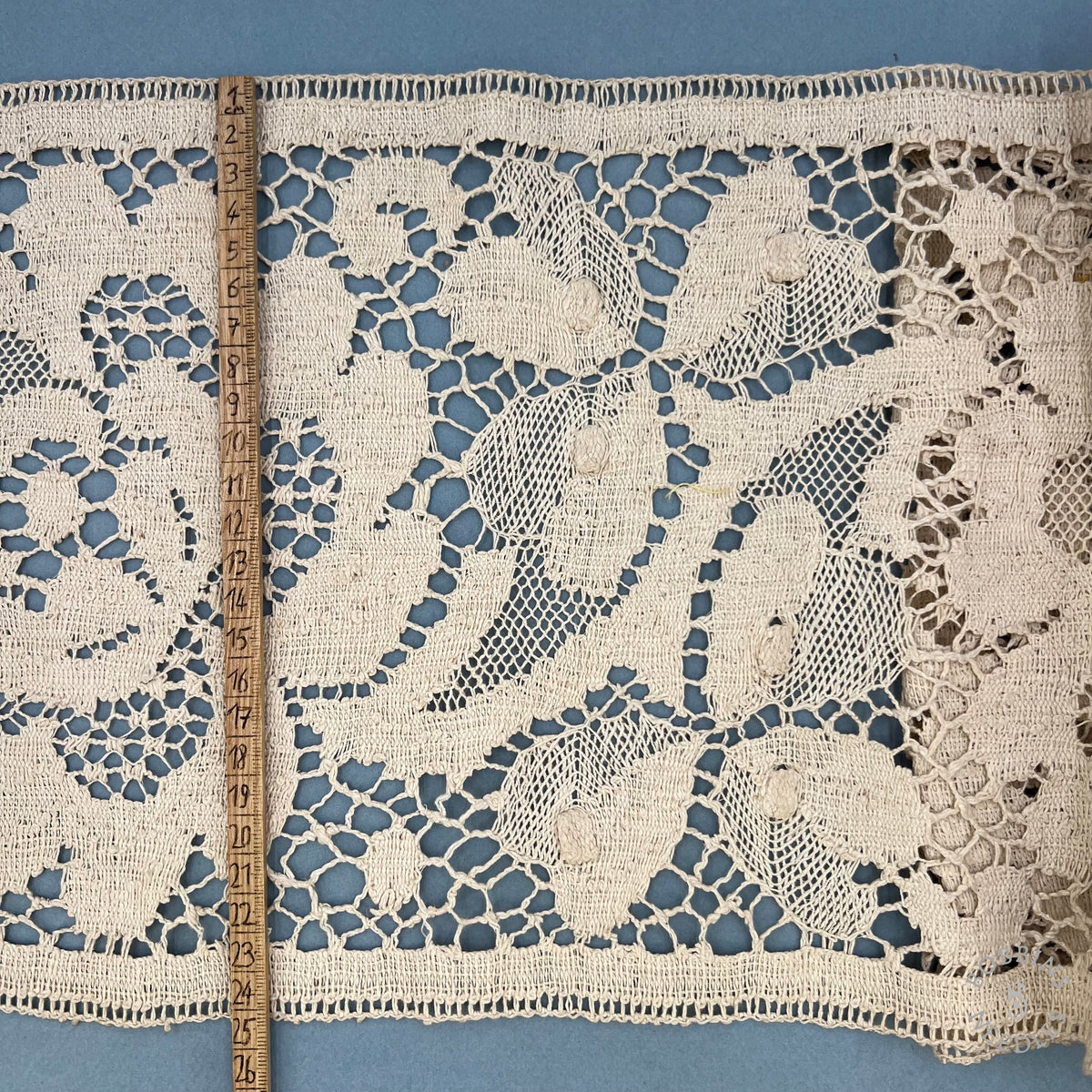 Antique Handmade Linen Bobbin Lace Insertion – Wide Lace Trim
