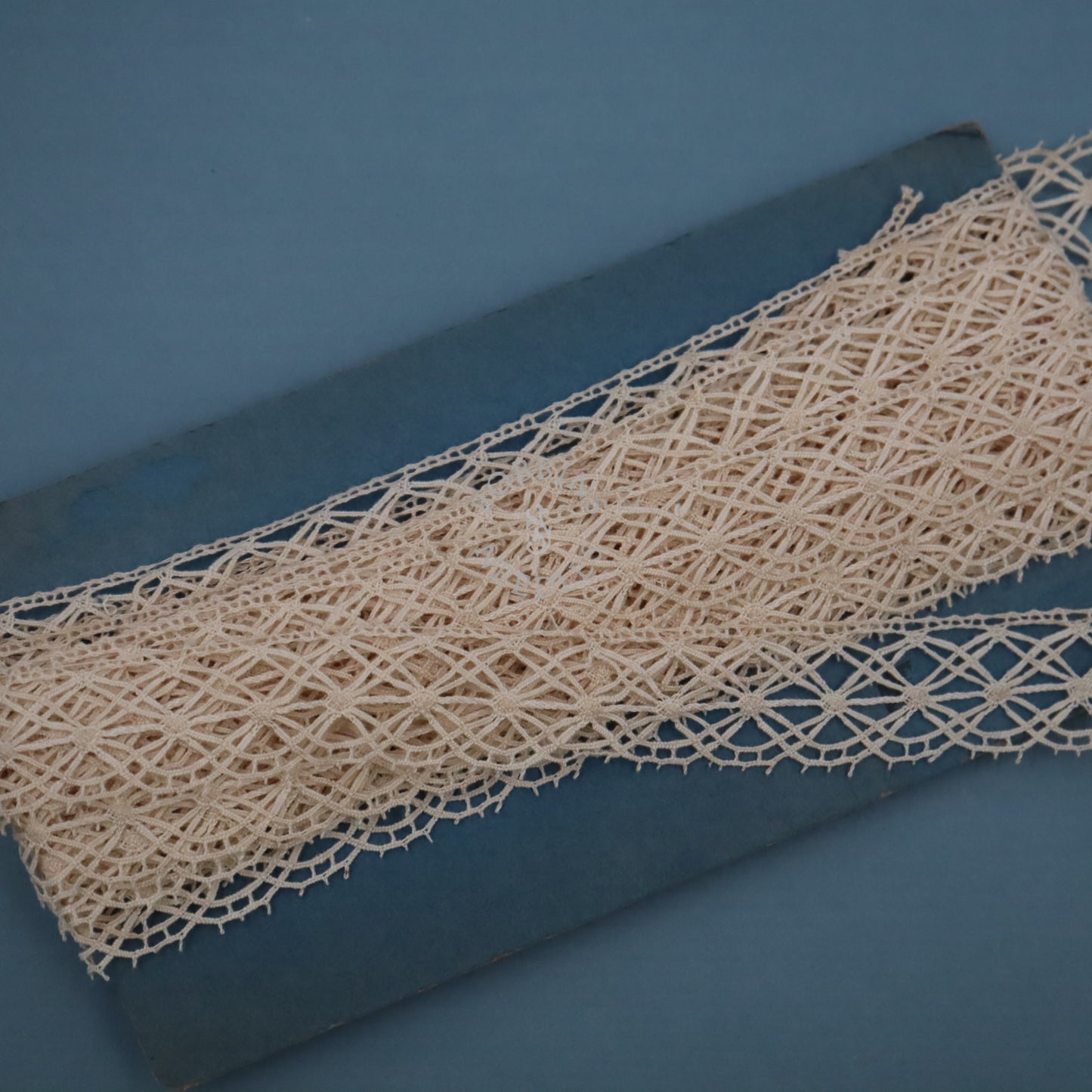 Vintage French Lace Border – 9m Bobbin Cotton Trim