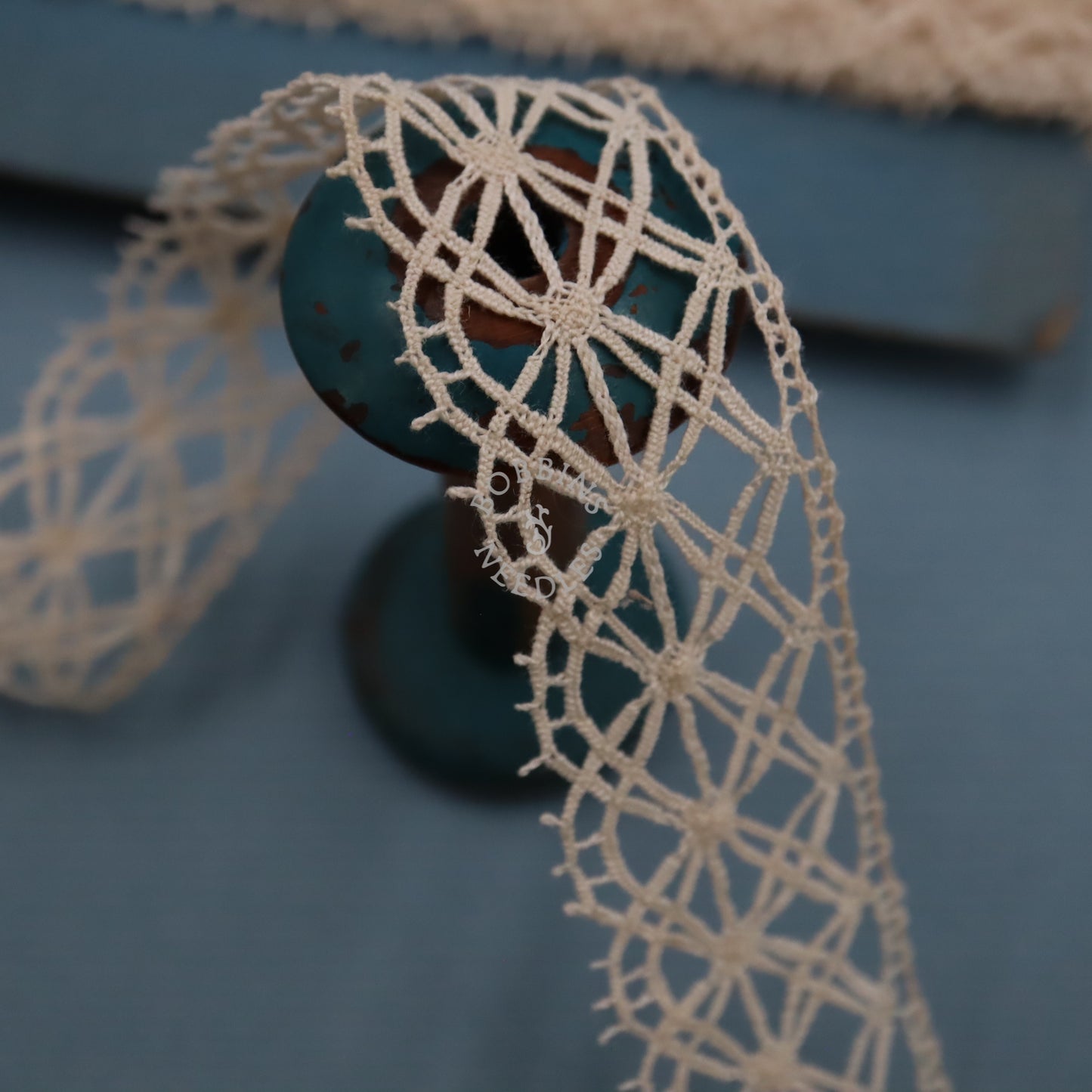 Vintage French Lace Border – 9m Bobbin Cotton Trim