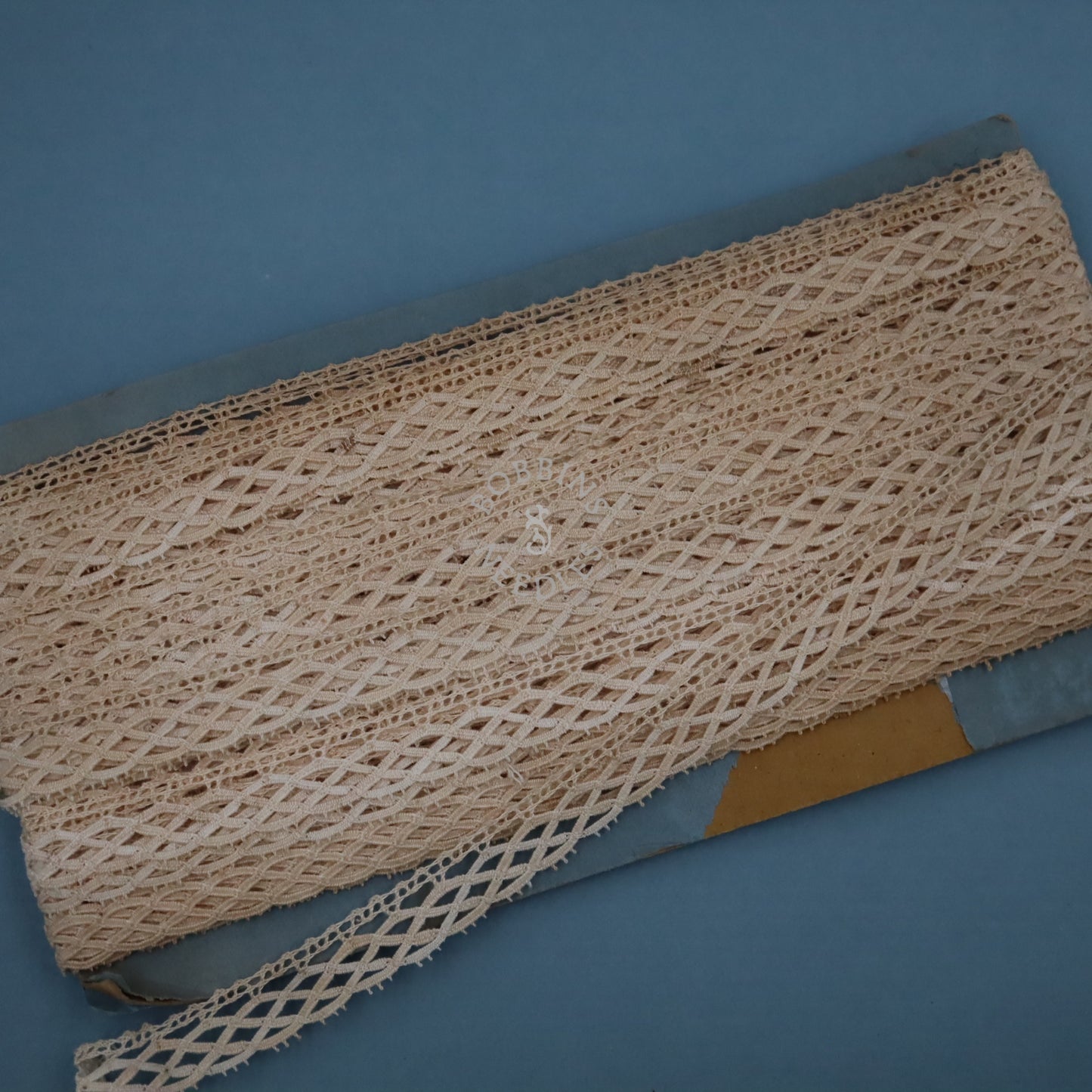 Vintage French Lace Border – 22m Cotton Bobbin Lace Trim