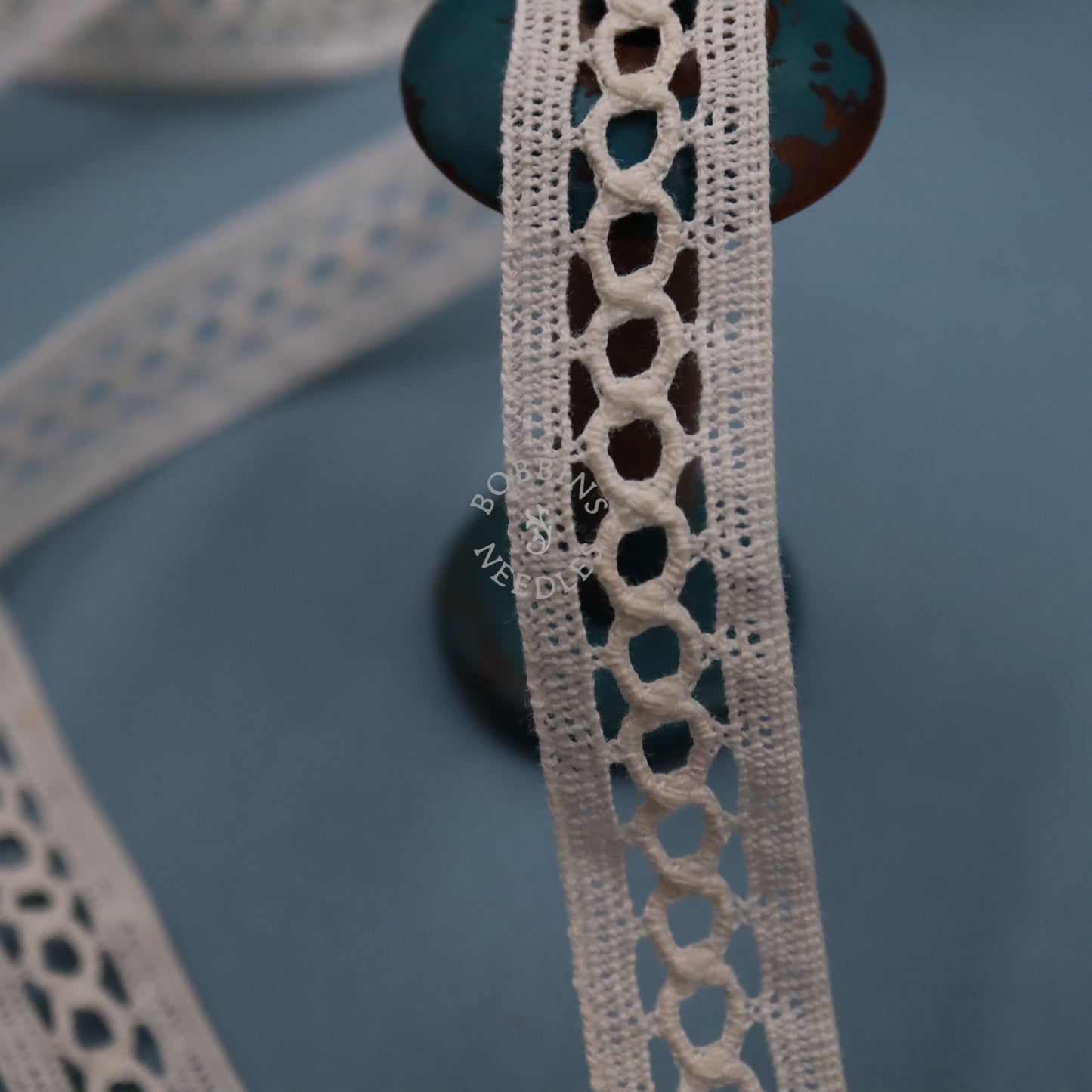 Vintage French Cotton Insertion Lace Trim