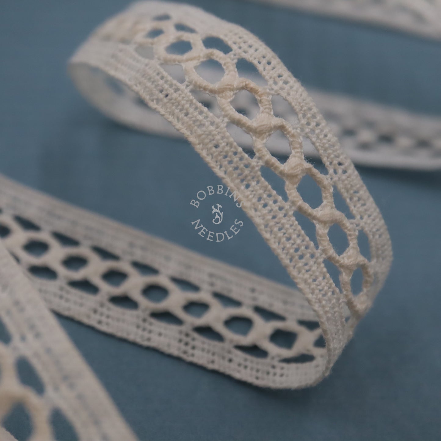 Vintage French Cotton Insertion Lace Trim
