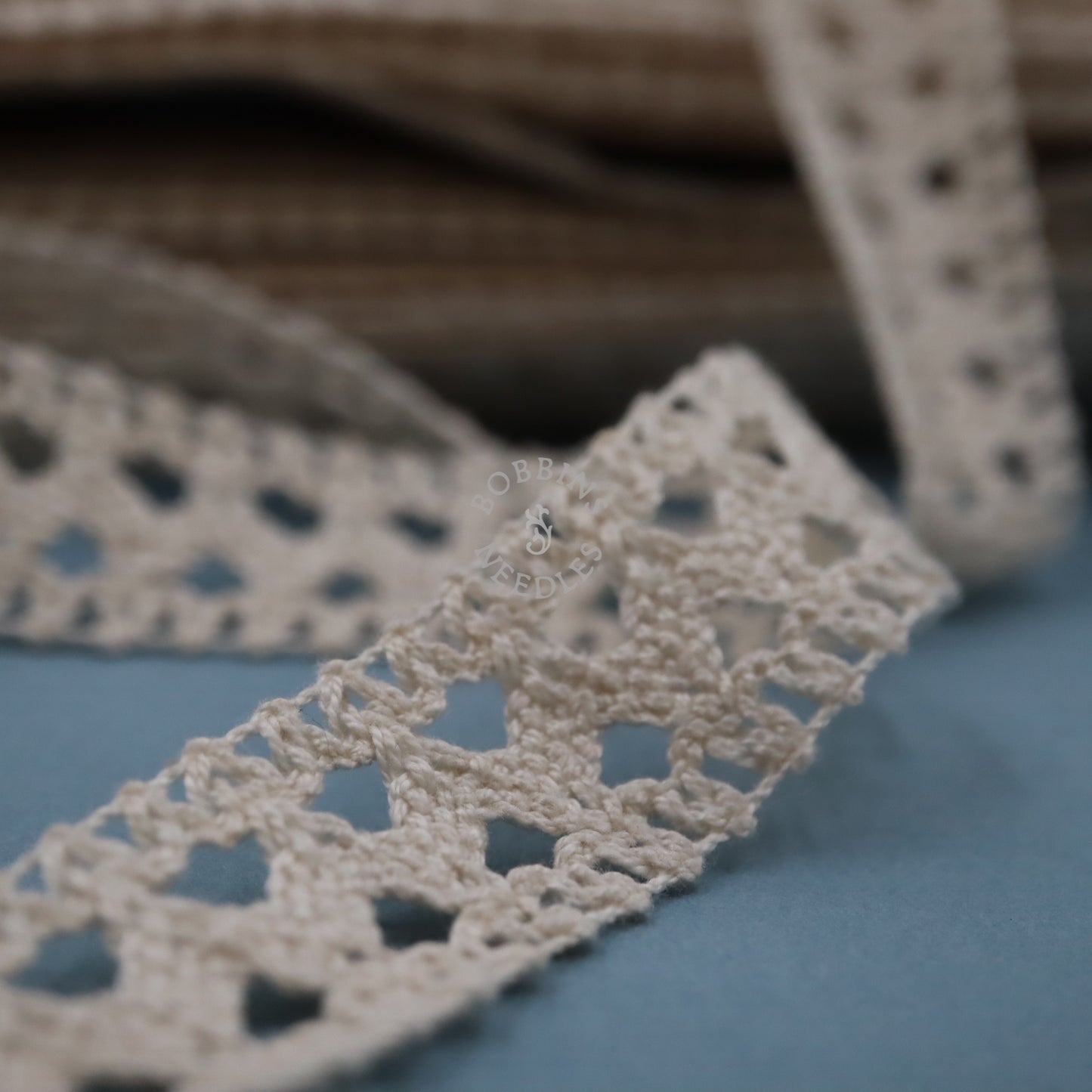 Bobbin Lace Insertion Trim - French Vintage Cotton Lace