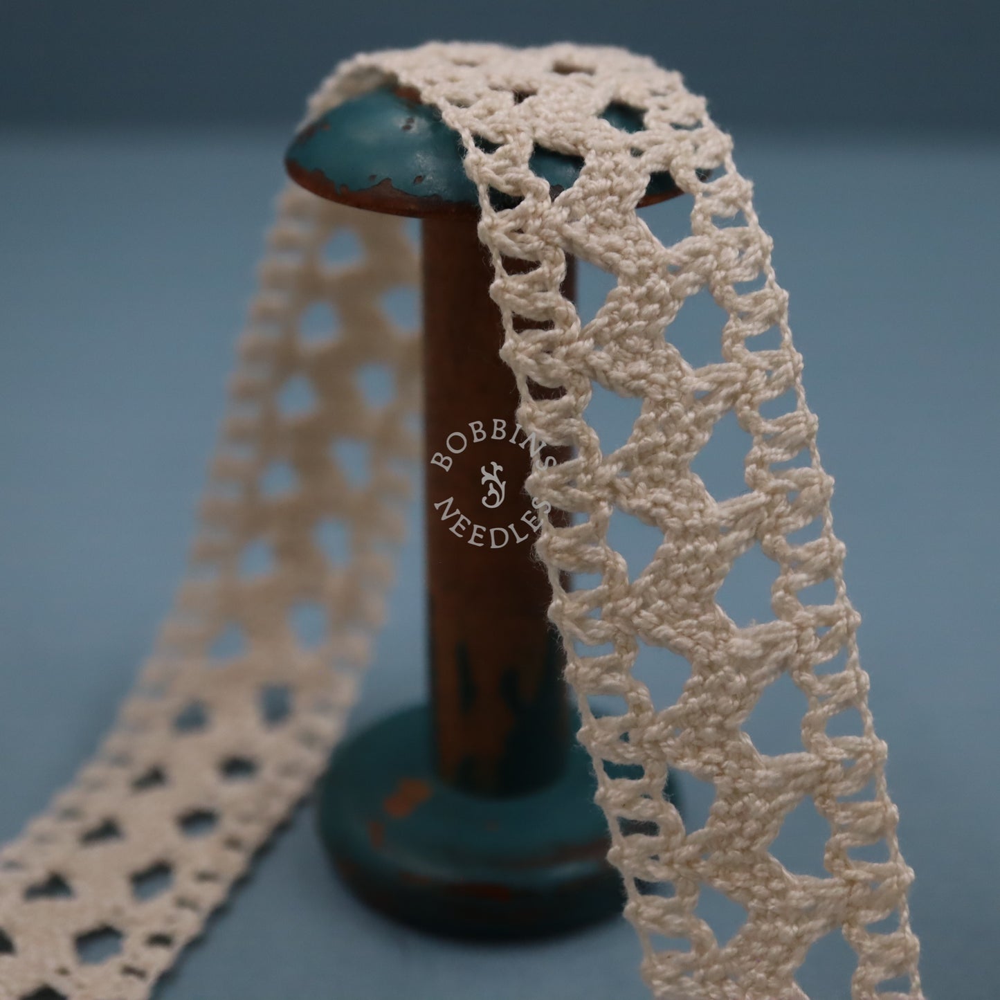 Bobbin Lace Insertion Trim - French Vintage Cotton Lace