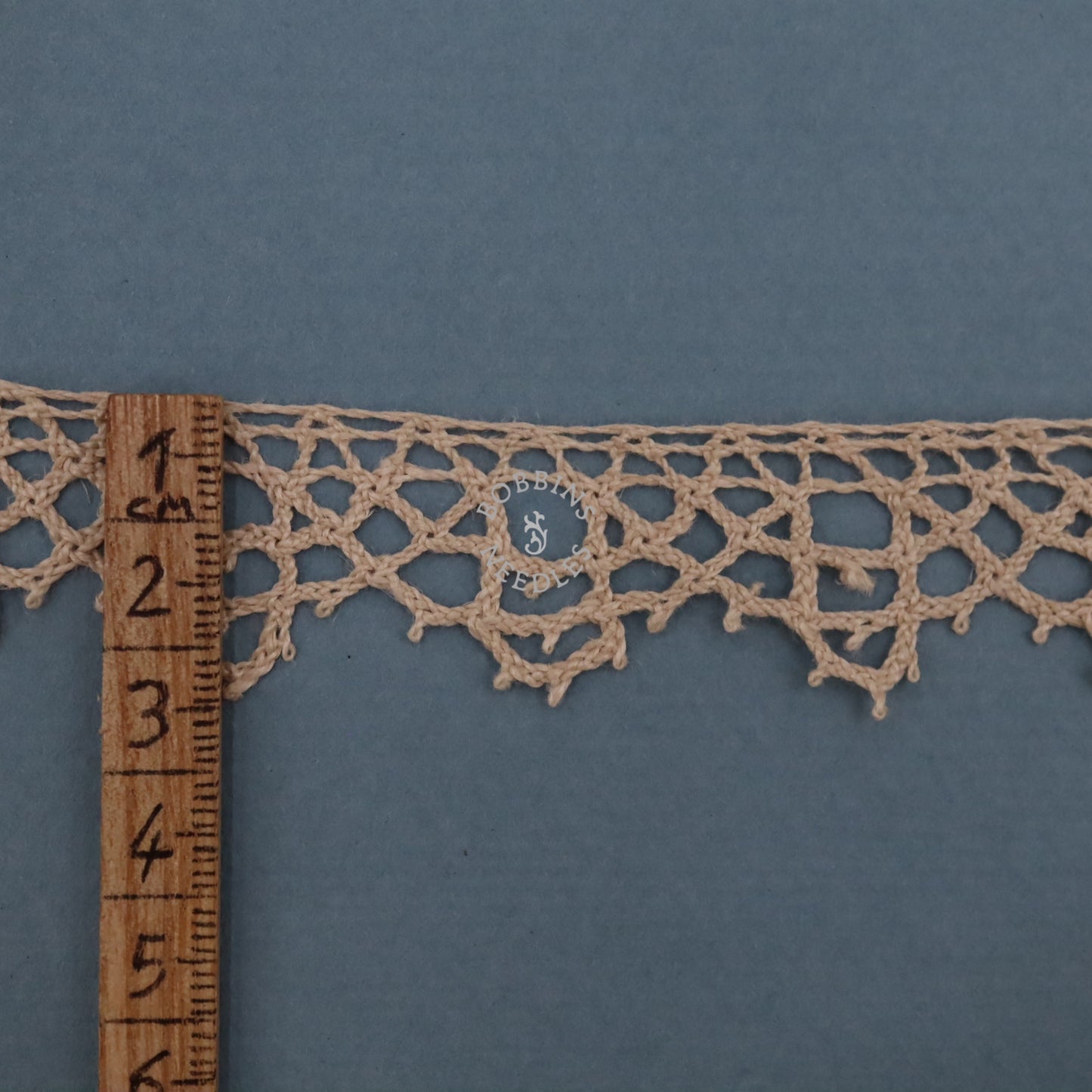 French Bobbin Lace Trim – Vintage Cotton Lace Border – Le Puy Style - Bobbins&Needles