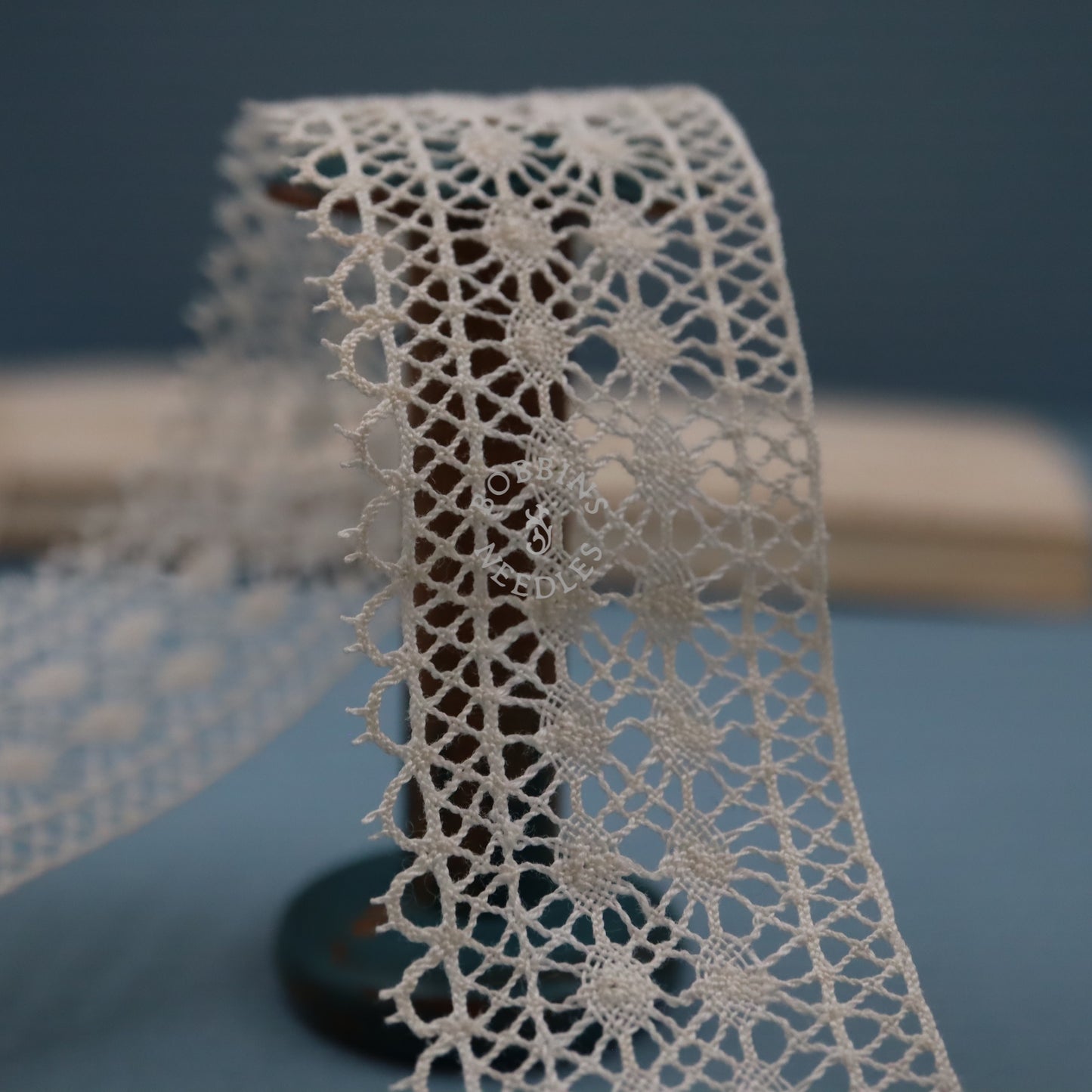 14m Vintage French Cotton Bobbin Lace Edging Trim