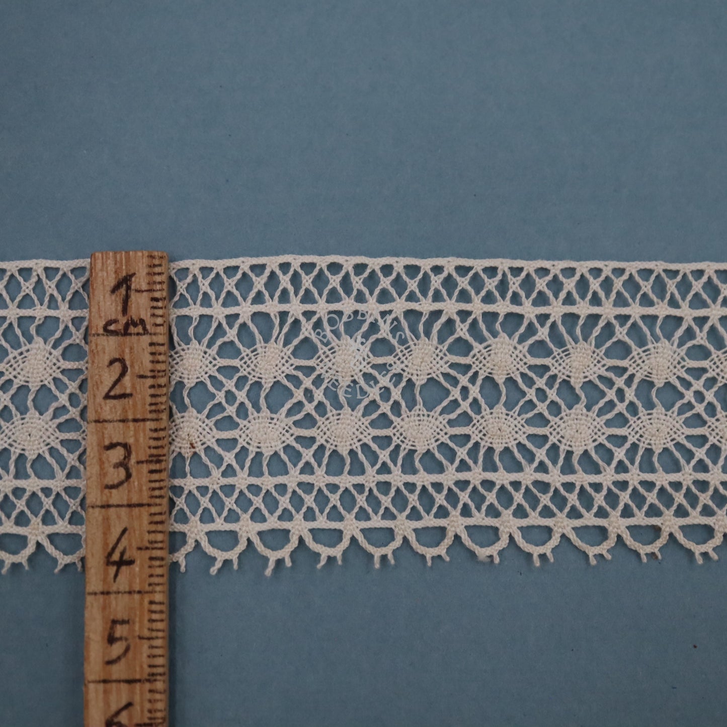 14m Vintage French Cotton Bobbin Lace Edging Trim
