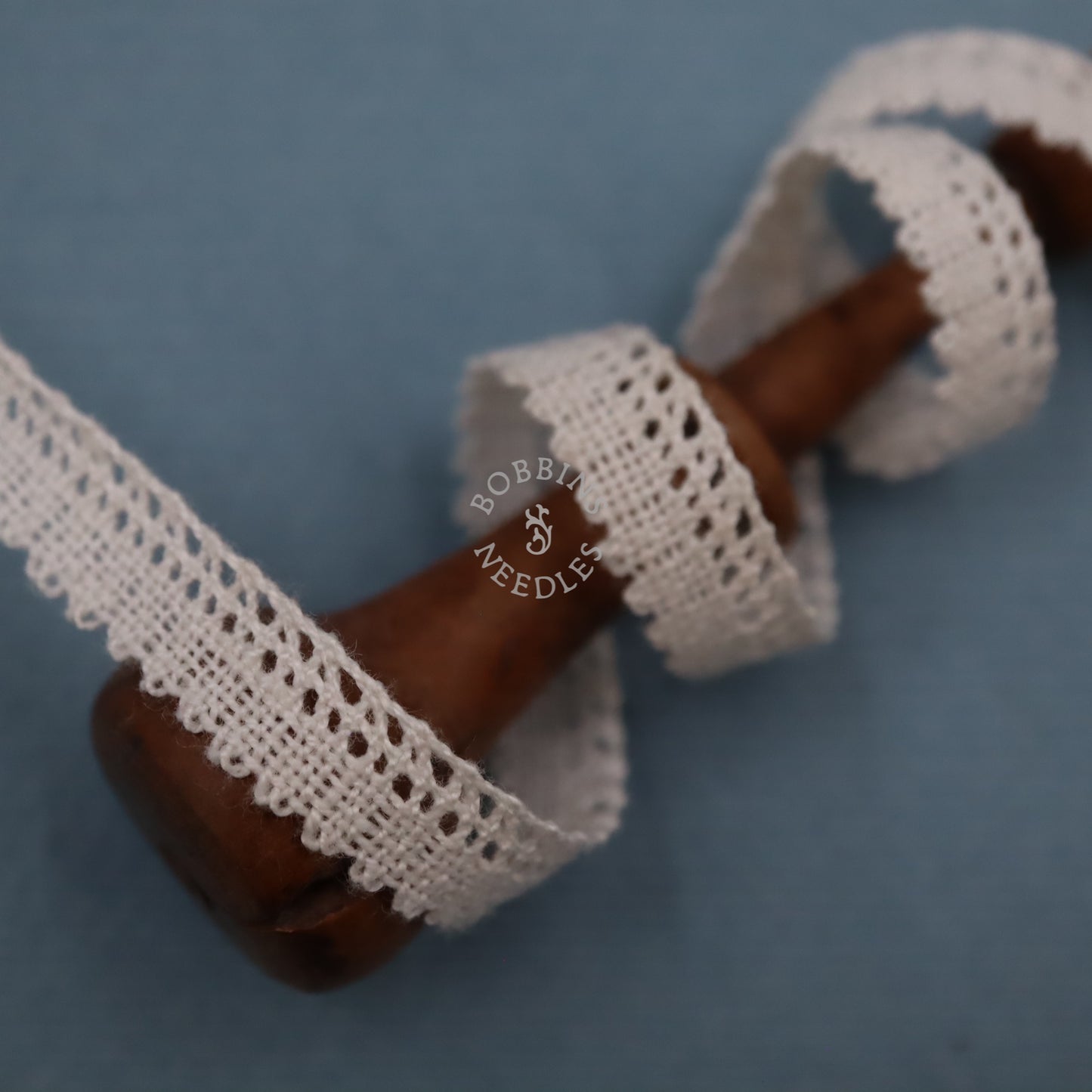 Cotton Lace Border – 45m Vintage French Narrow Trim Picot Edging