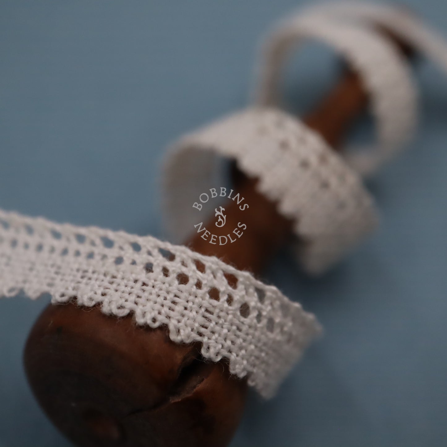 Cotton Lace Border – 45m Vintage French Narrow Trim Picot Edging