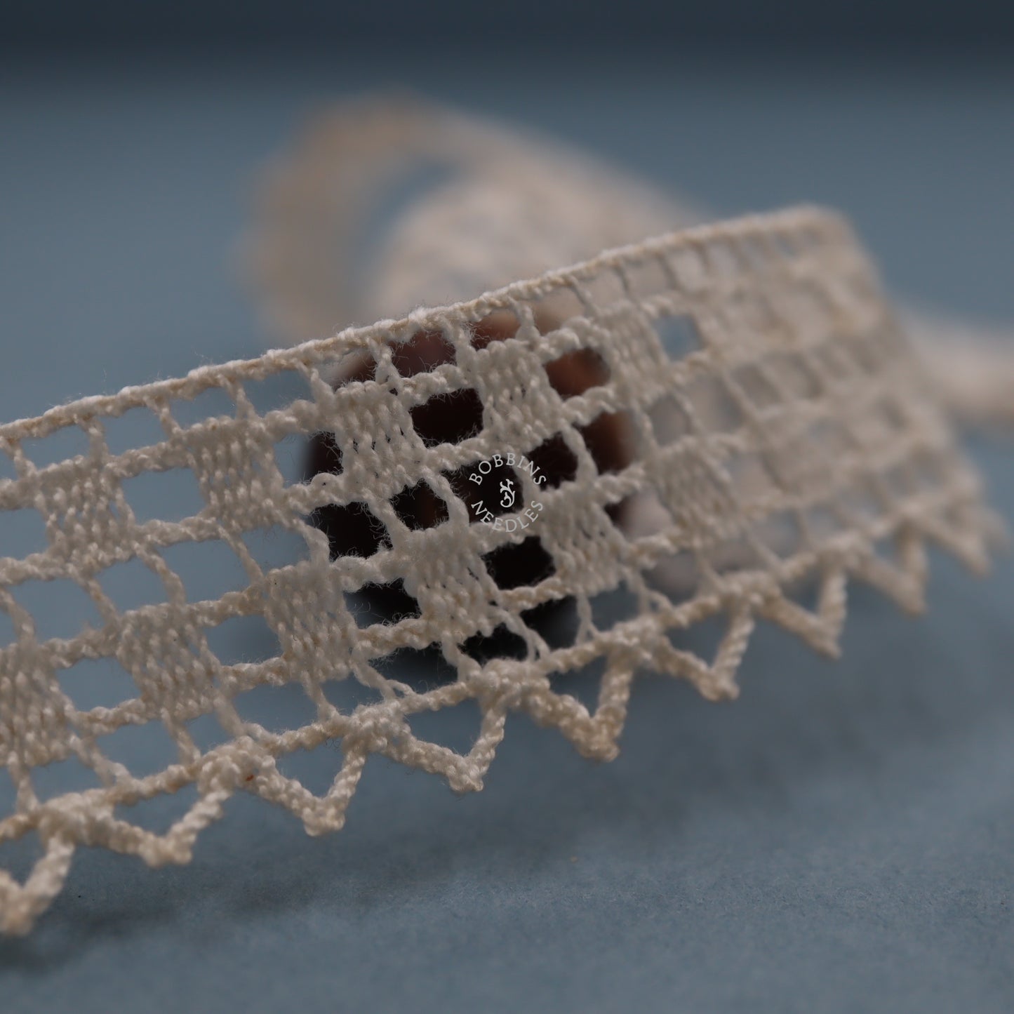 French Vintage Lace Border – Cotton Geometric Edge