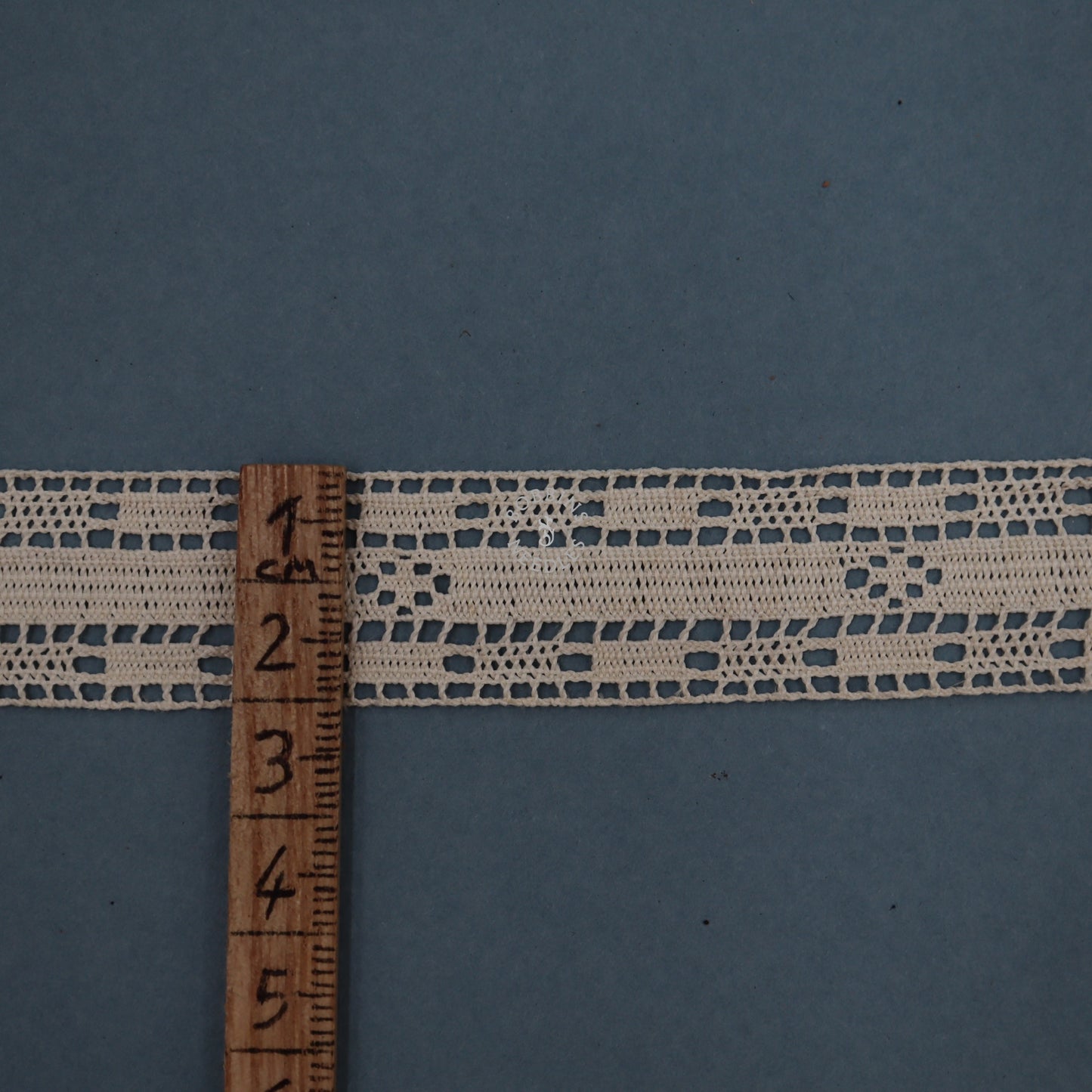 Cotton Bobbin Lace Entredeux – Vintage Openwork Ribbon