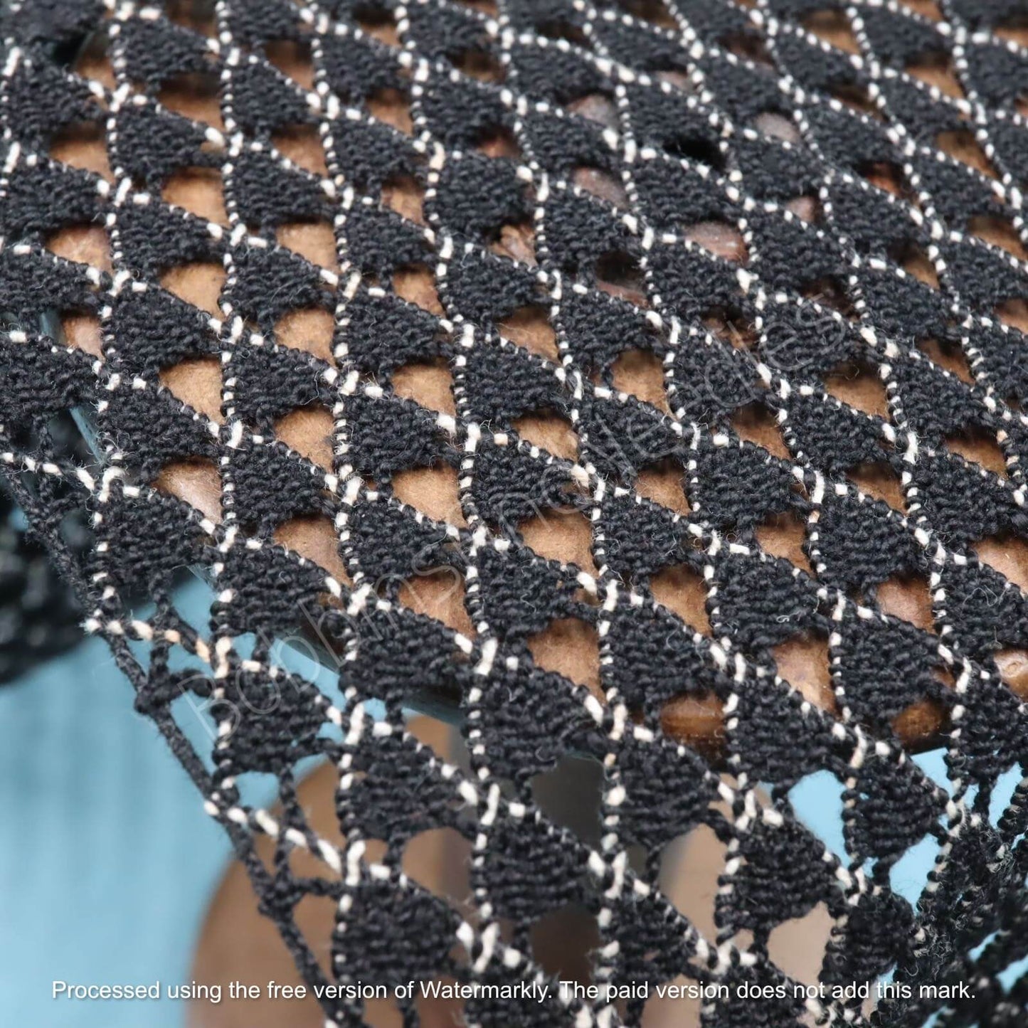 Vintage Black Lace Trim - Wide Insertion Cotton Bobbin Lace