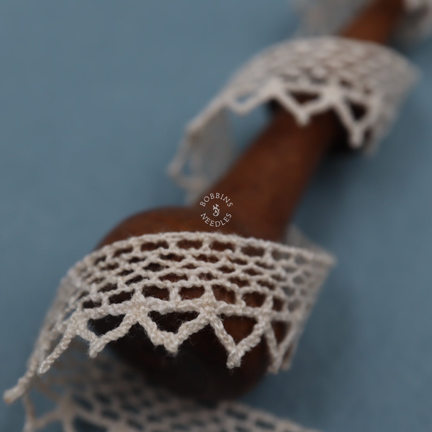 5m Cotton Lace Border – Narrow Vintage French Trim Triangular Picot Edge