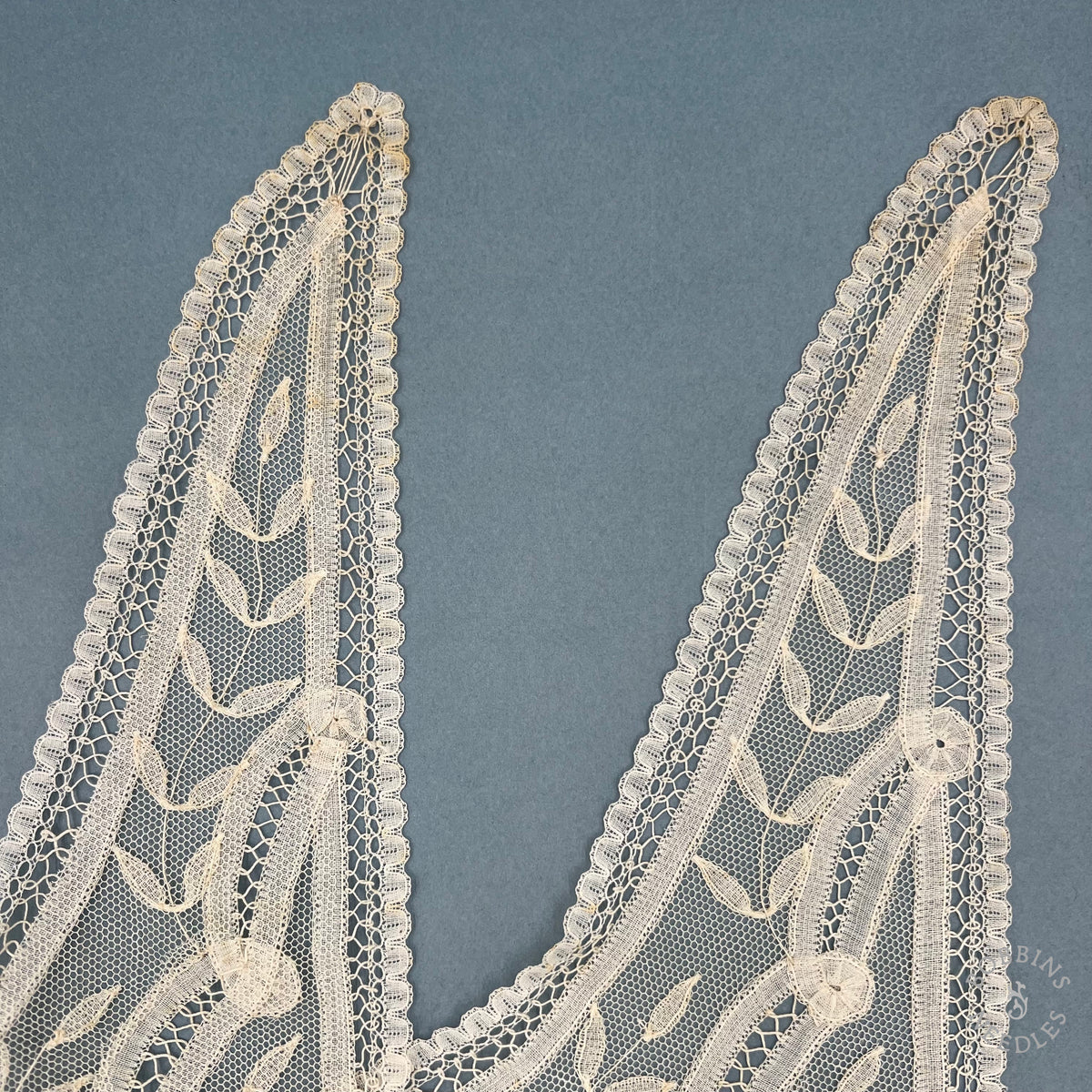 Antique Handmade Brussels Appliqué Lace Collar