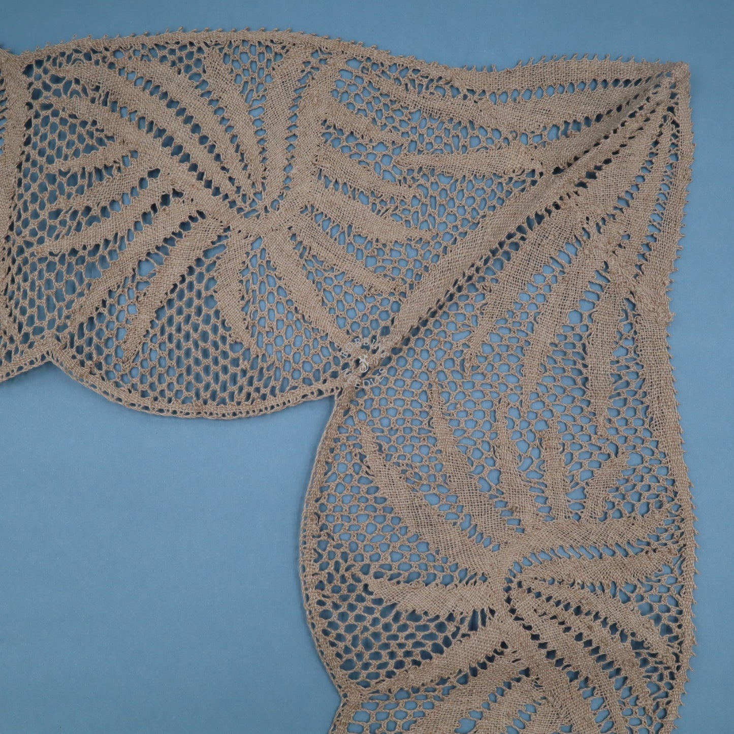 Set of 2 Large Handmade Lace Corner Inserts - Wing Shape