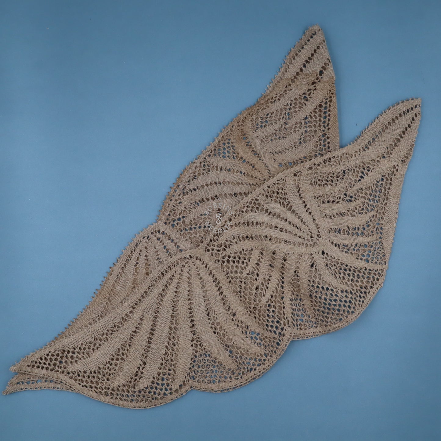 Set of 2 Large Handmade Lace Corner Inserts - Wing Shape
