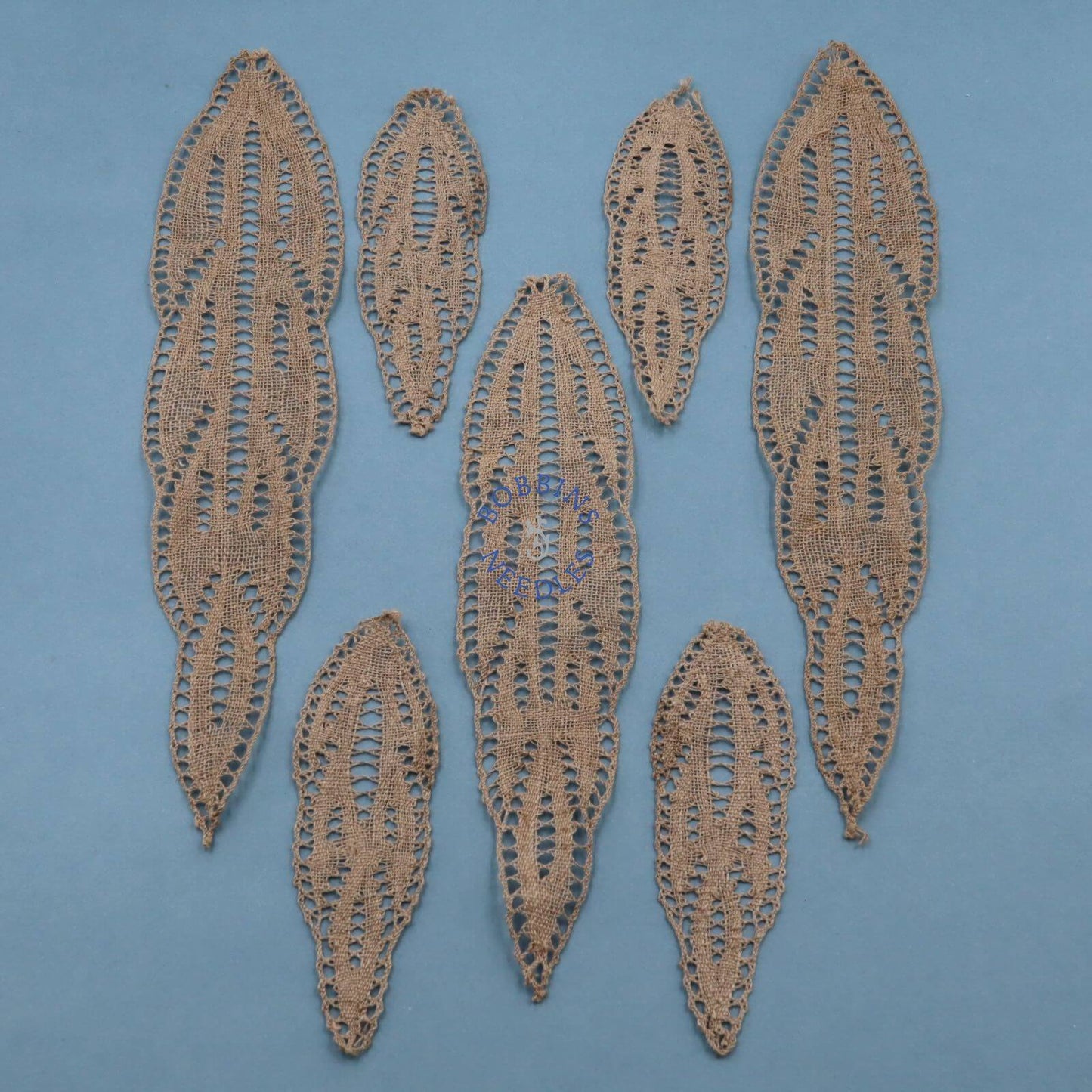 Handmade Linen Lace Leaf Appliques – Multiple Sizes Available