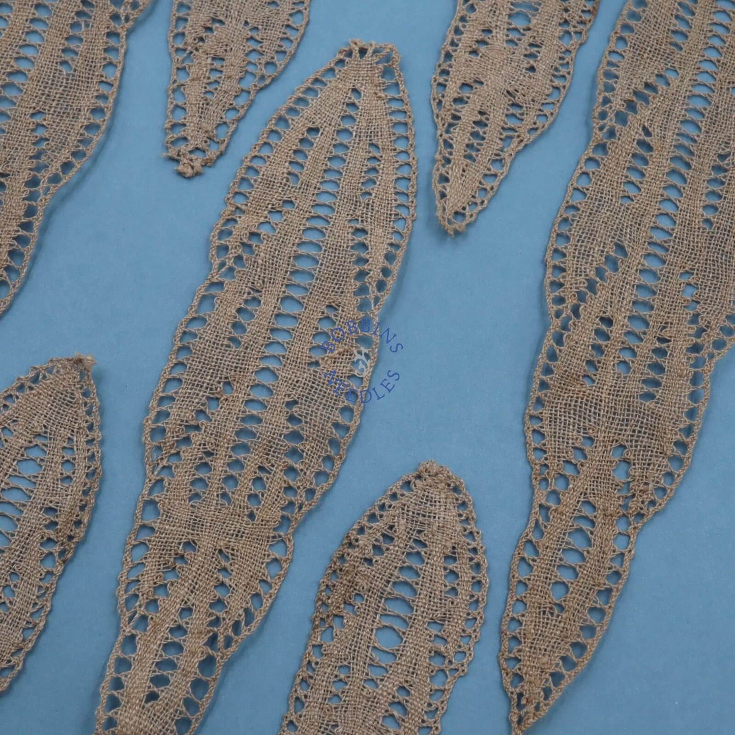 Handmade Linen Lace Leaf Appliques – Multiple Sizes Available