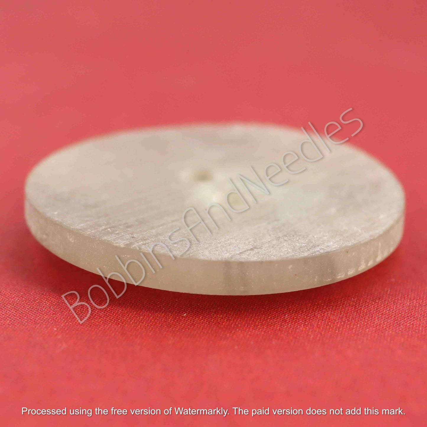 Set of 10 Vintage Galalith Buttons Ø 23mm Grey Flat - Bobbins&Needles