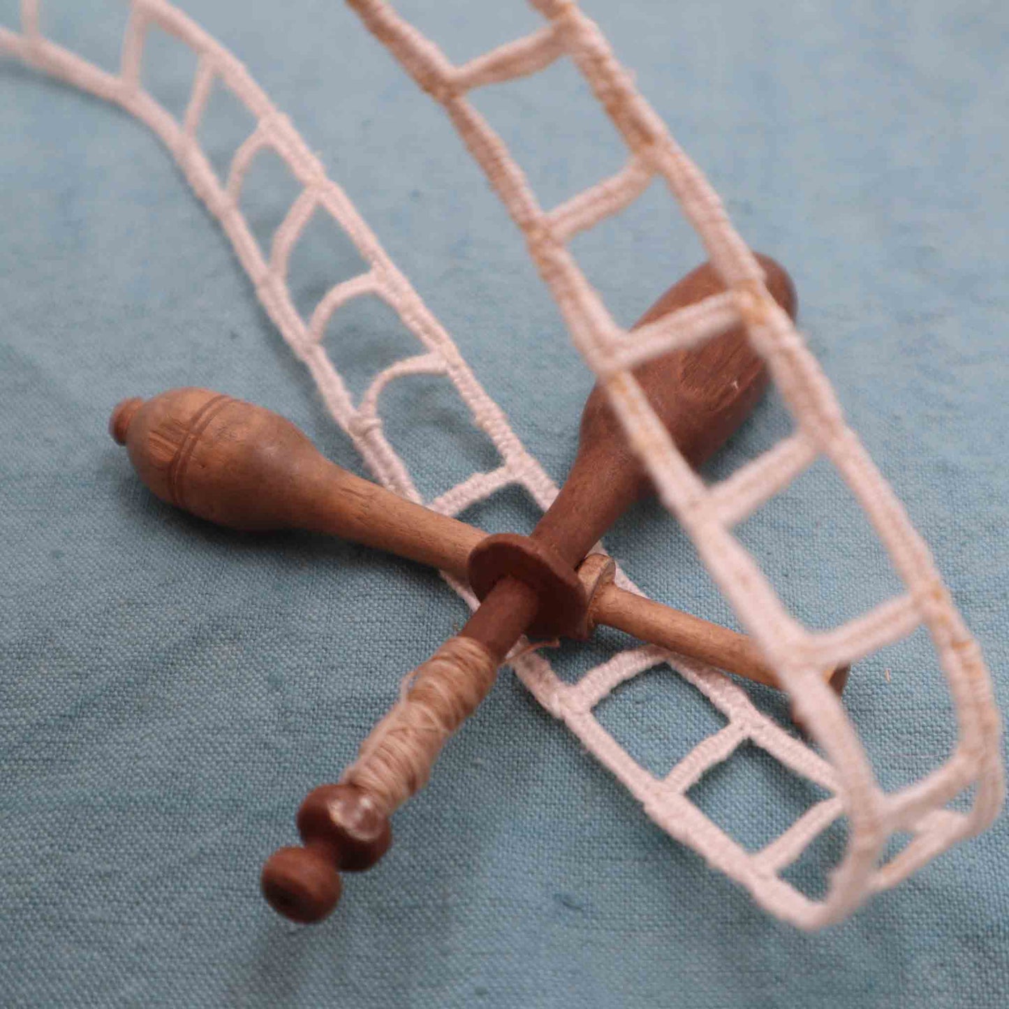 Handmade Hemp Lace Trim - Bobbins&Needles