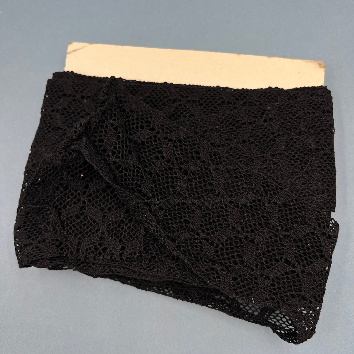 Wholesale Vintage French Black Lace Trim – 10m – Le Puy-en-Velay Cotton Lace