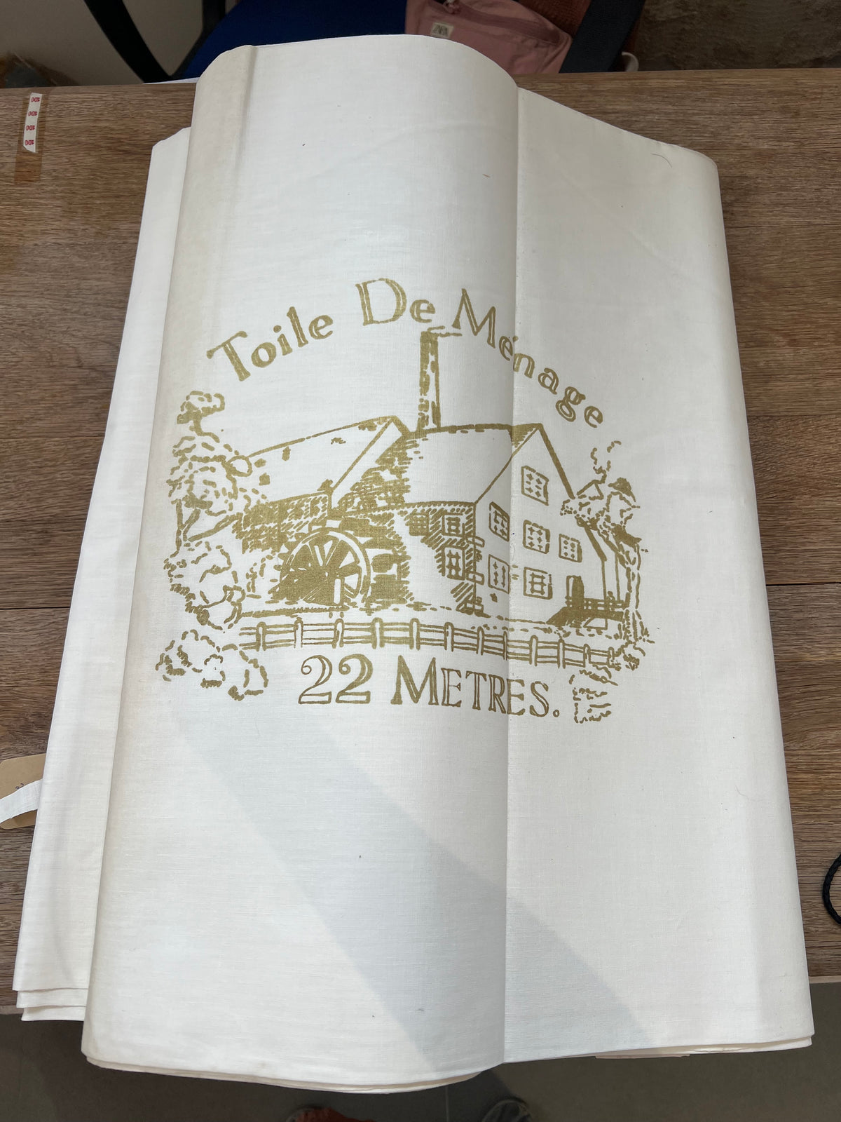 Bolt of Antique Cotton Fabric 22 meters