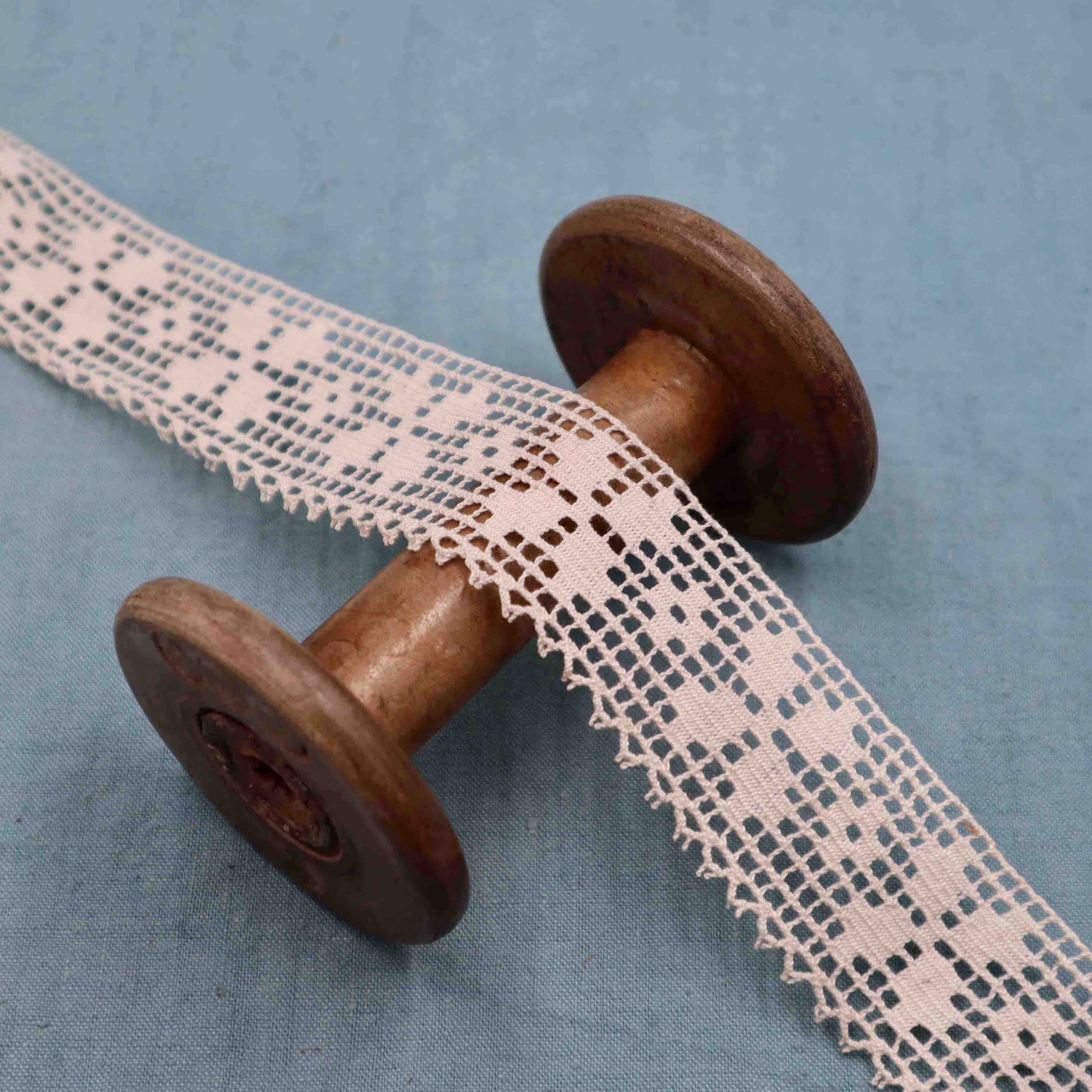 Cotton Bobbin Lace Trim - Bobbins&Needles