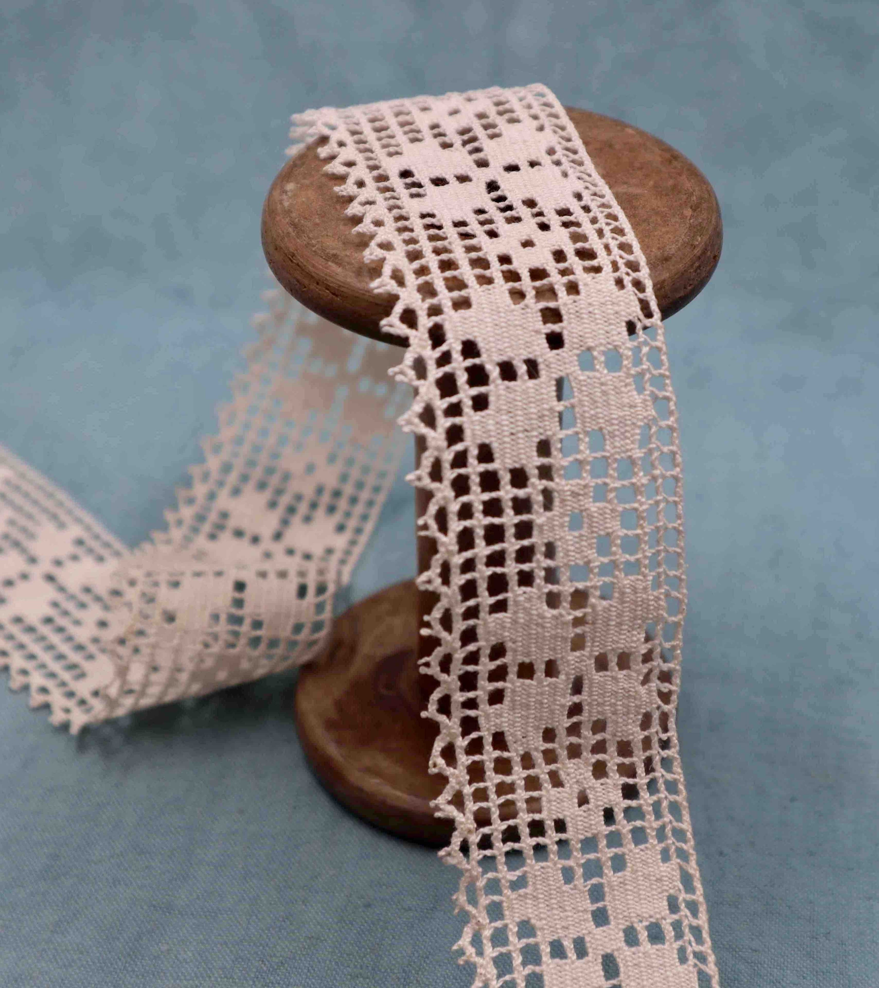 Cotton Bobbin Lace Trim - Bobbins&Needles