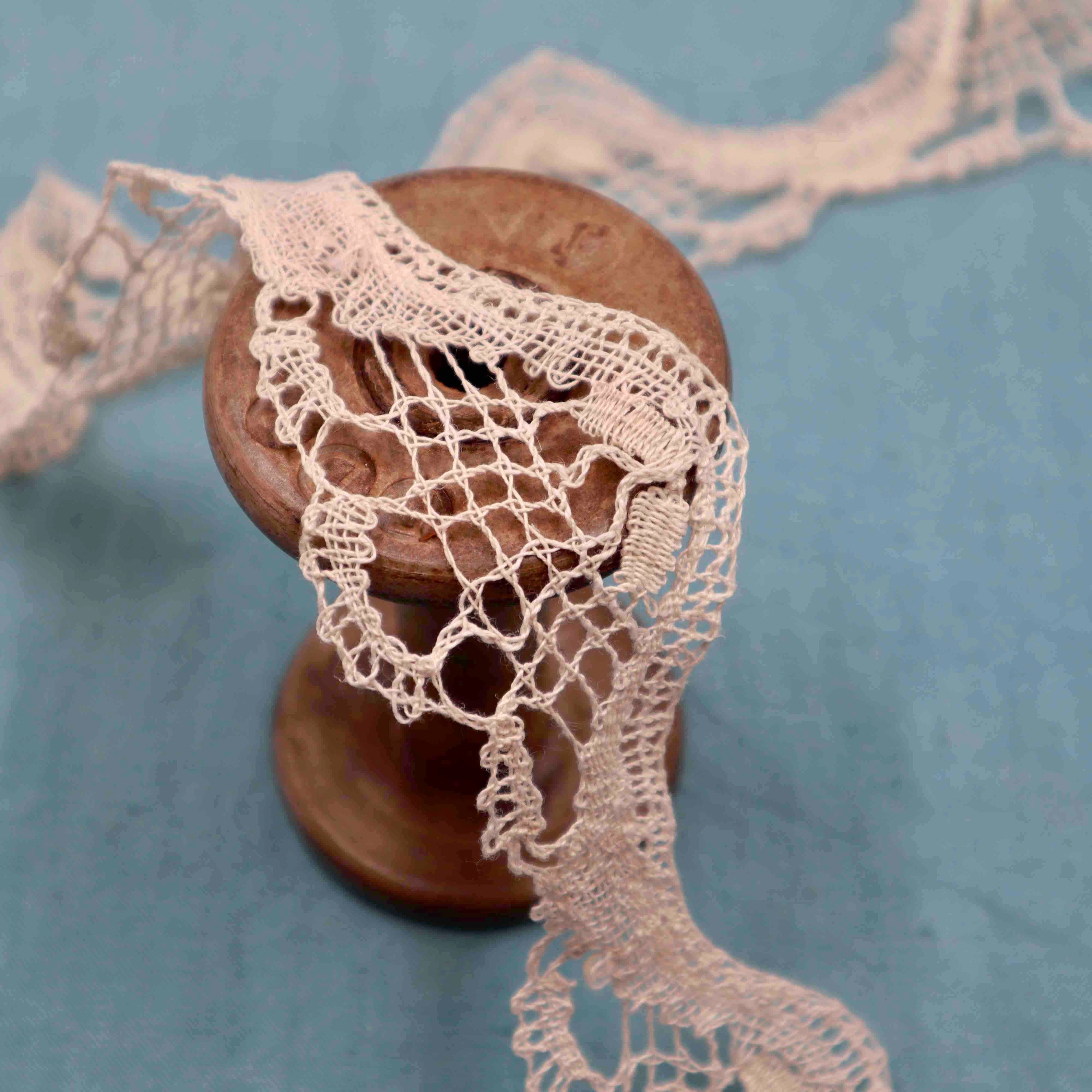 Handmade Linen Lace Trim - Bobbins&Needles