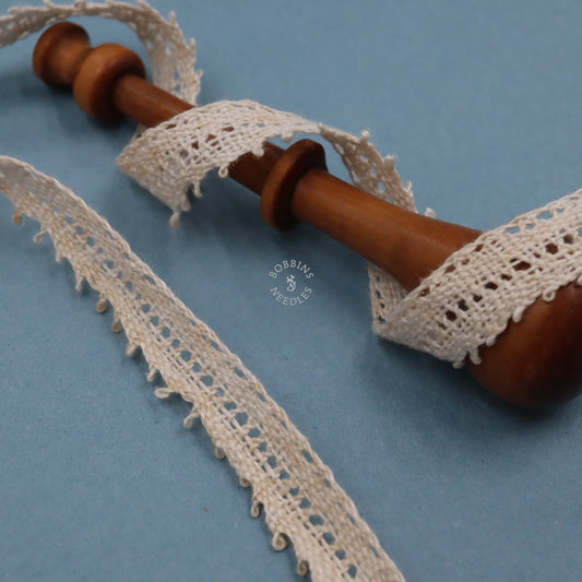 Tiny Handmade Antique Lace Border - French Linen Lace