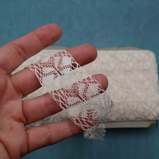Bulk 44m Cotton Bobbin Lace Trim - Bobbins&Needles