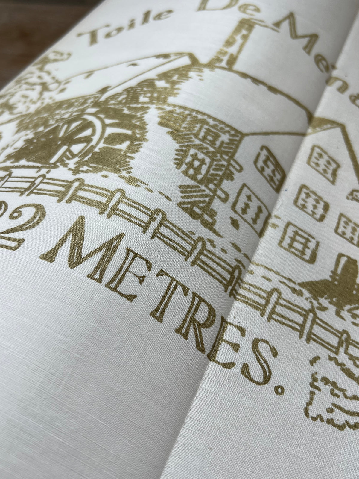 Bolt of Antique Cotton Fabric 22 meters