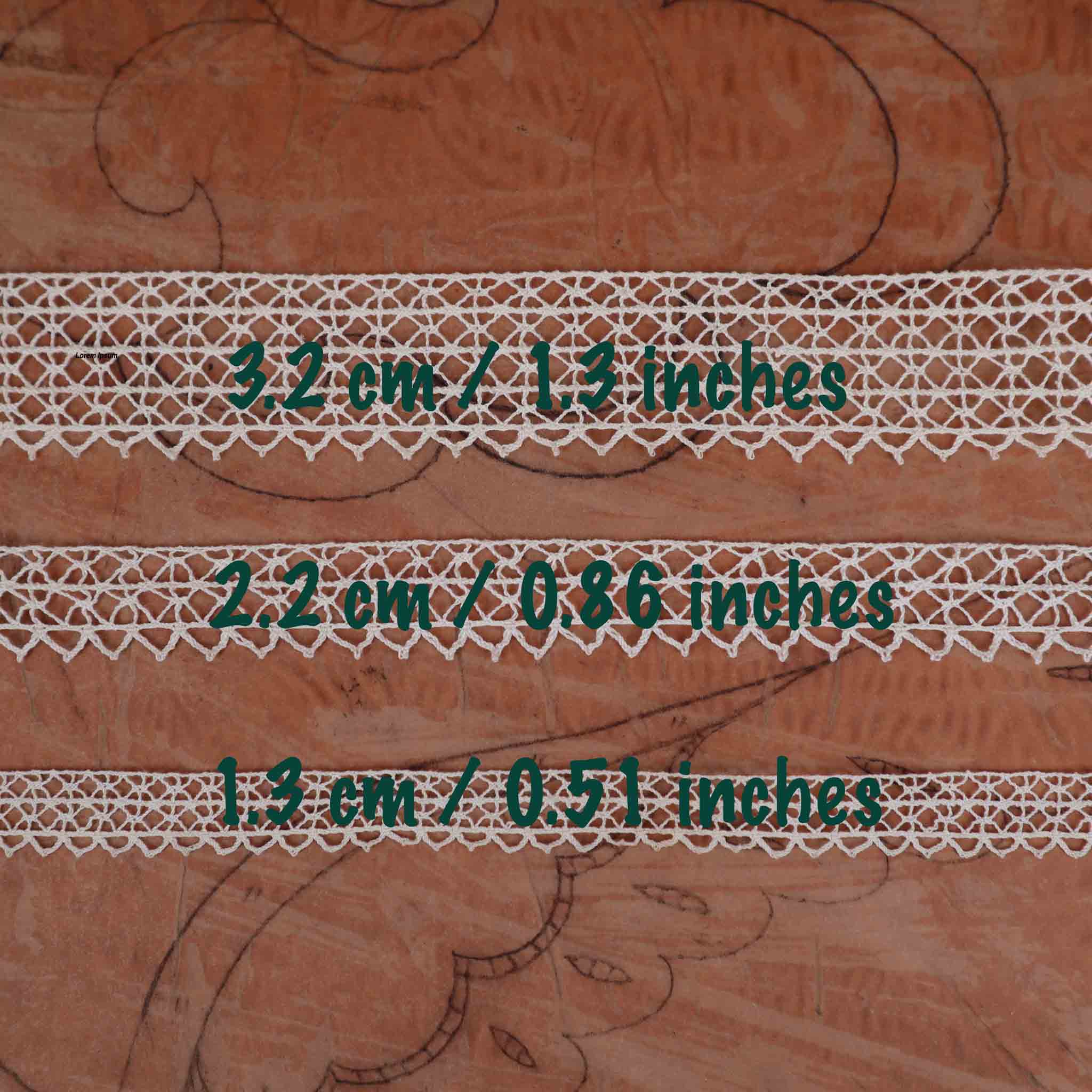 Cotton Bobbin Lace Trim - Bobbins&Needles